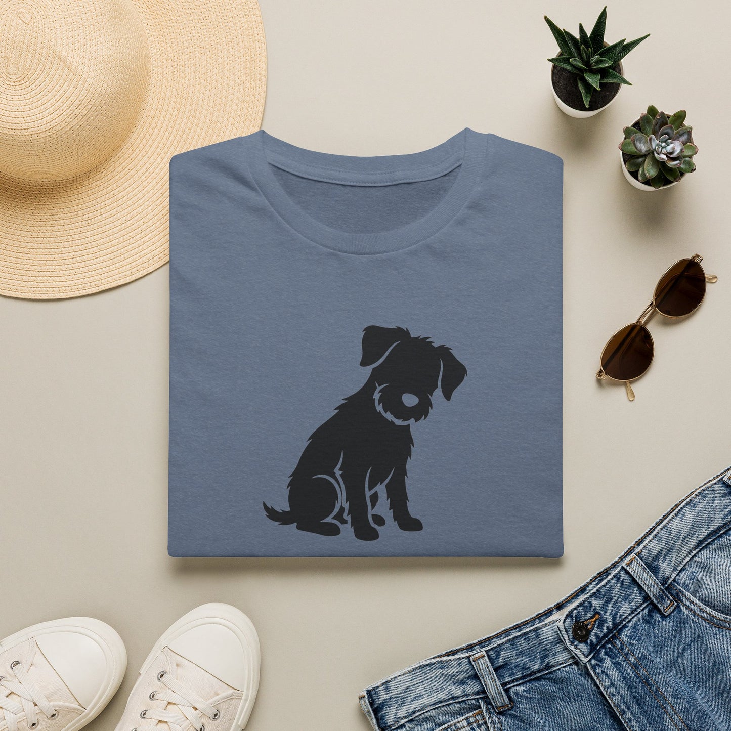 Dog Silhouette T-Shirt — "My Dog Ate My Social Life" Cute Pet Lover Tee