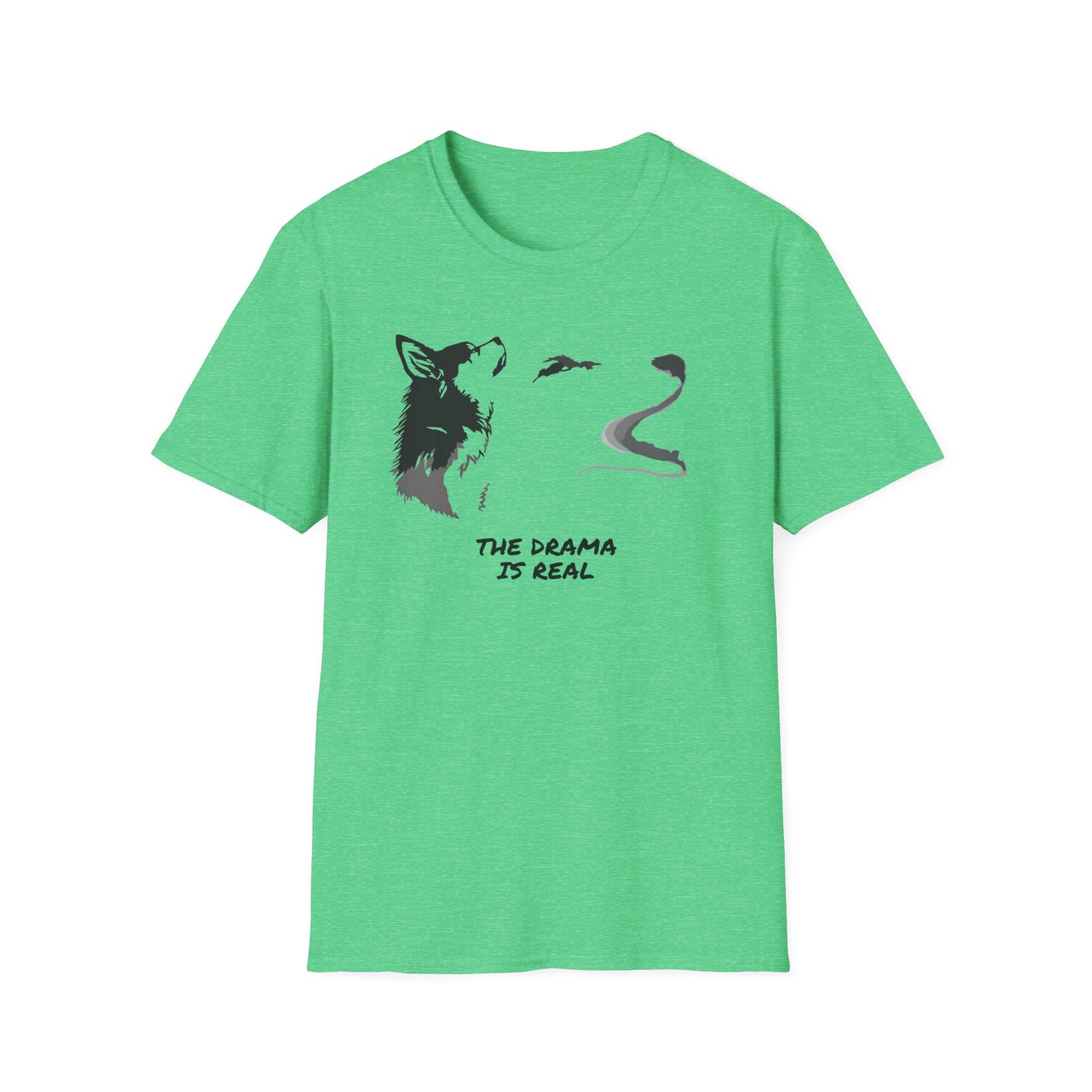 Wolf Howl T‑Shirt — "The Drama Is Real" Graphic Tee