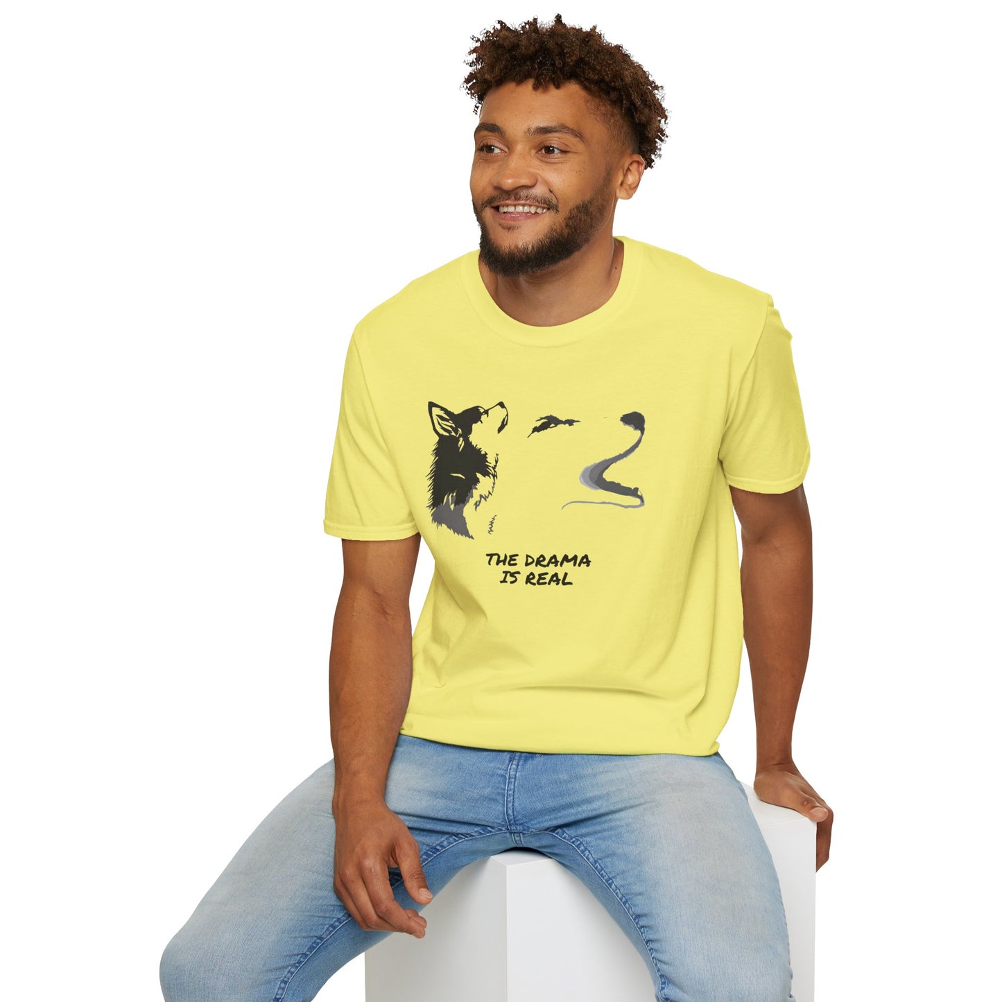 Wolf Howl T‑Shirt — "The Drama Is Real" Graphic Tee