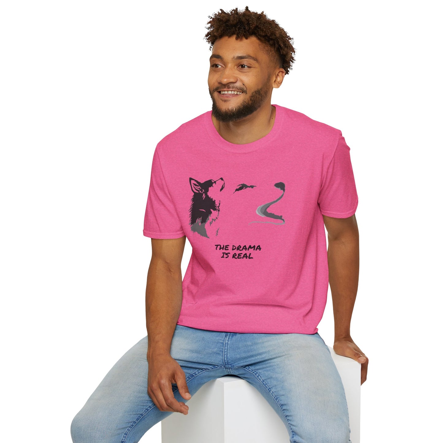 Wolf Howl T‑Shirt — "The Drama Is Real" Graphic Tee