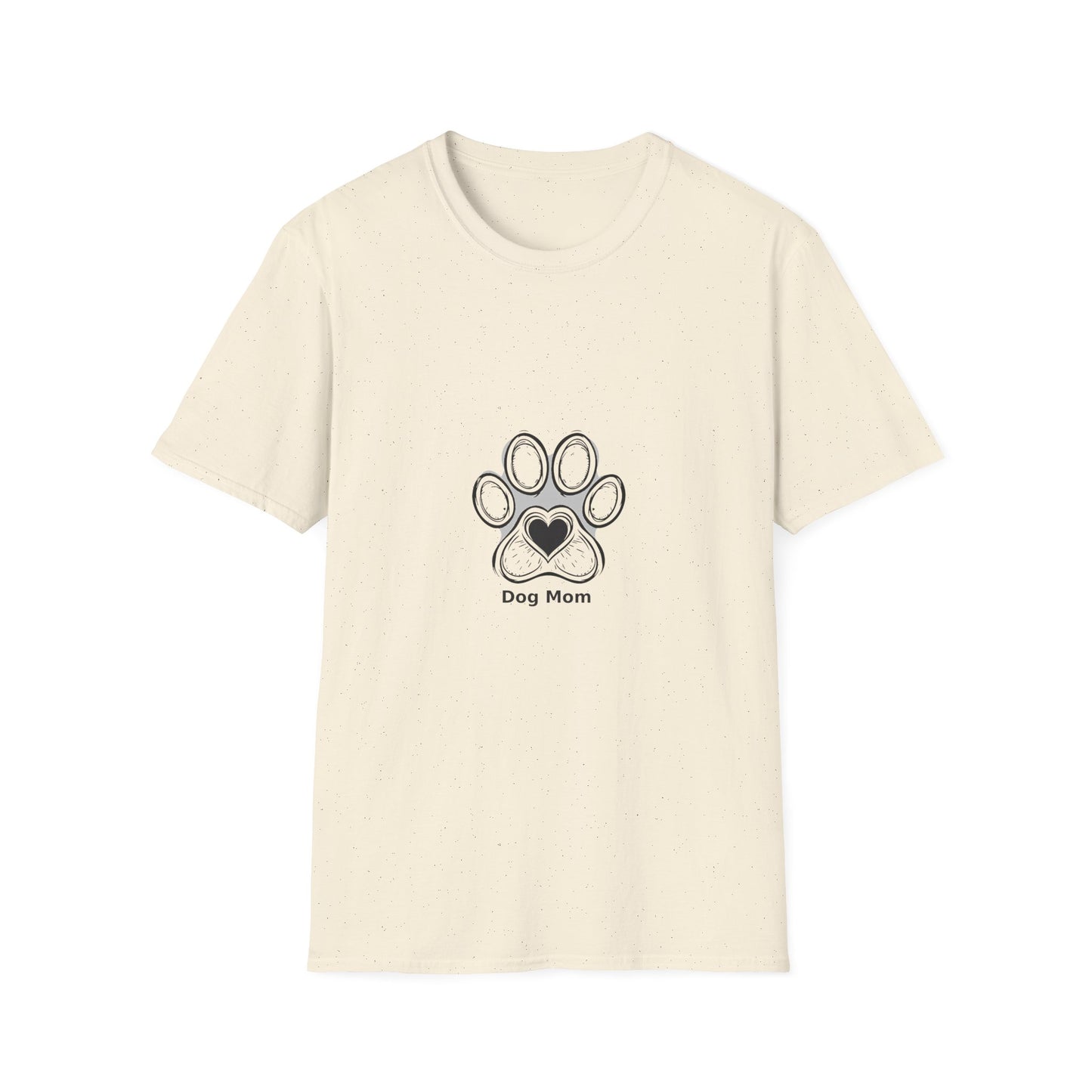 Dog Mom T-Shirt — Cute Paw Print Heart Tee for Pet Lovers