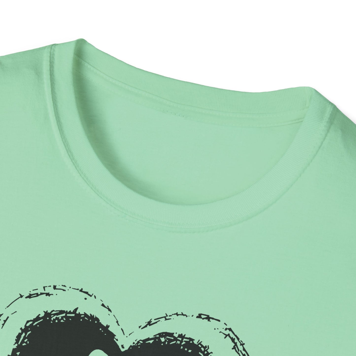 "She Saved Me First" Dog Adoption Shirt — Heart Paw Print Design