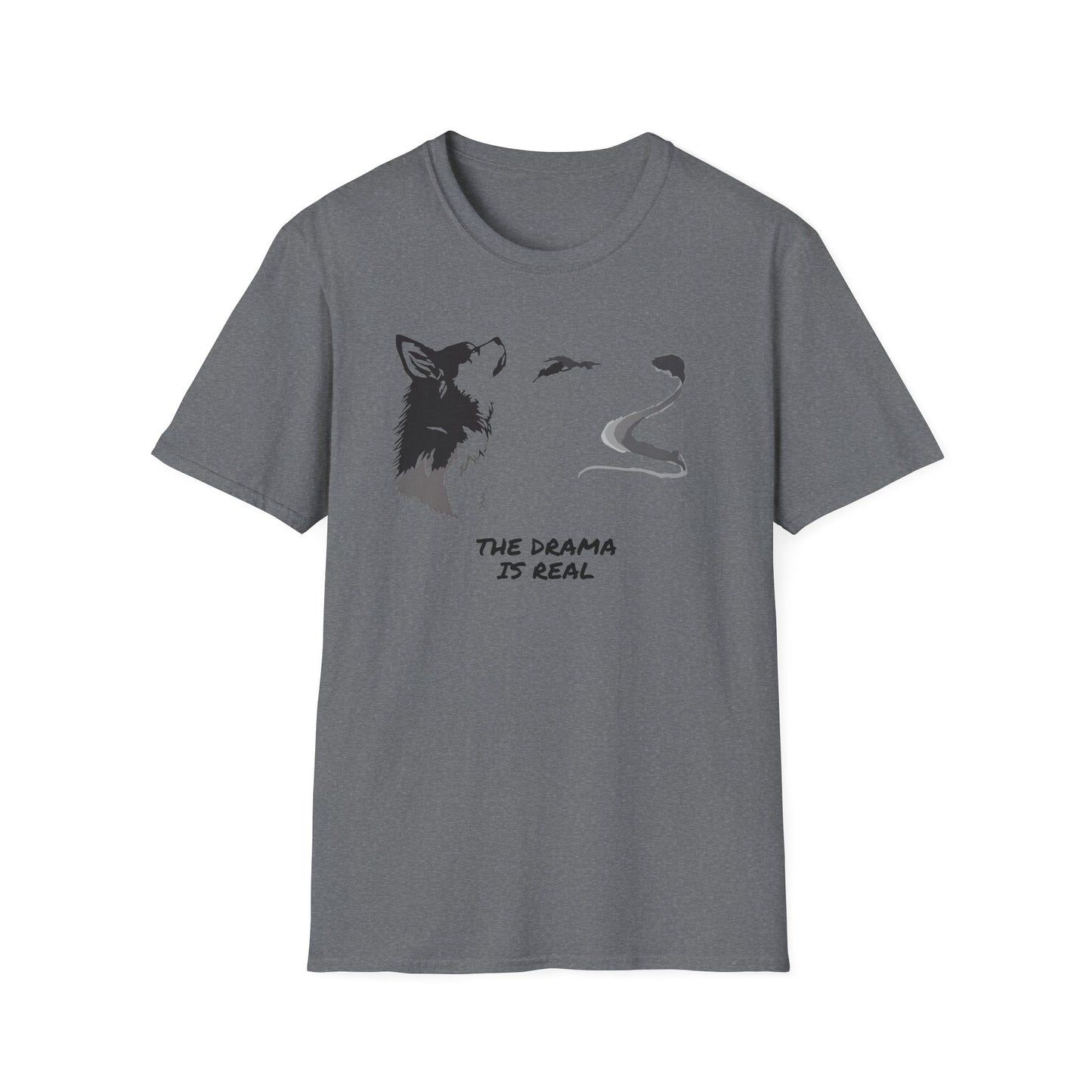 Wolf Howl T‑Shirt — "The Drama Is Real" Graphic Tee