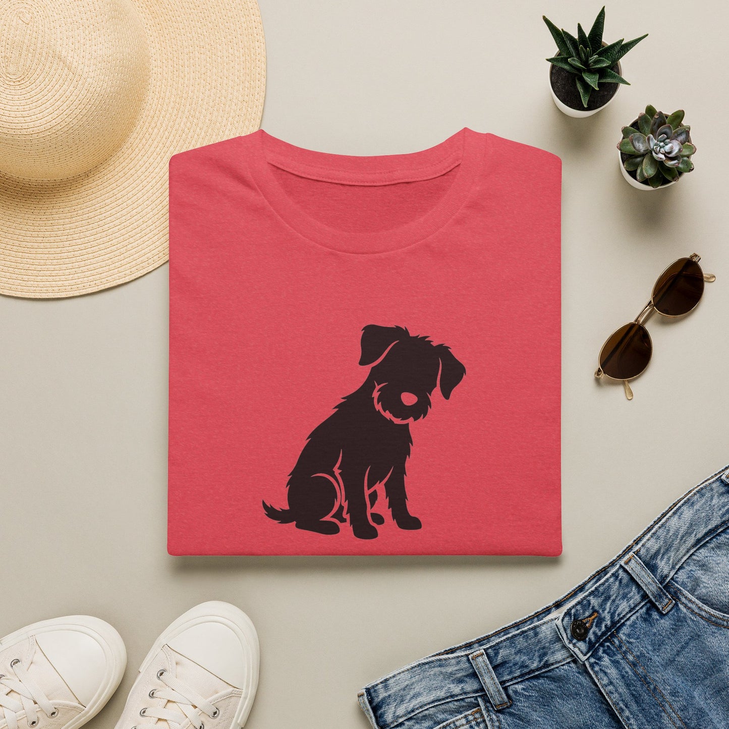 Dog Silhouette T-Shirt — "My Dog Ate My Social Life" Cute Pet Lover Tee