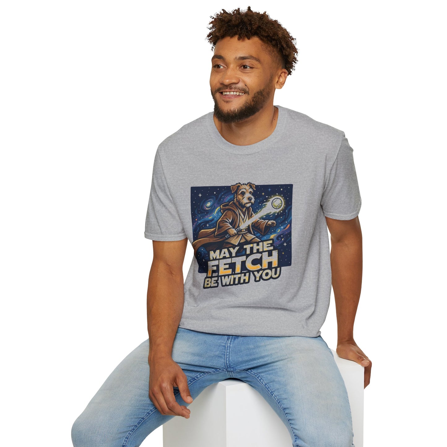 May the Fetch Be With You T-Shirt — Star Wars Dog Jedi Graphic Tee