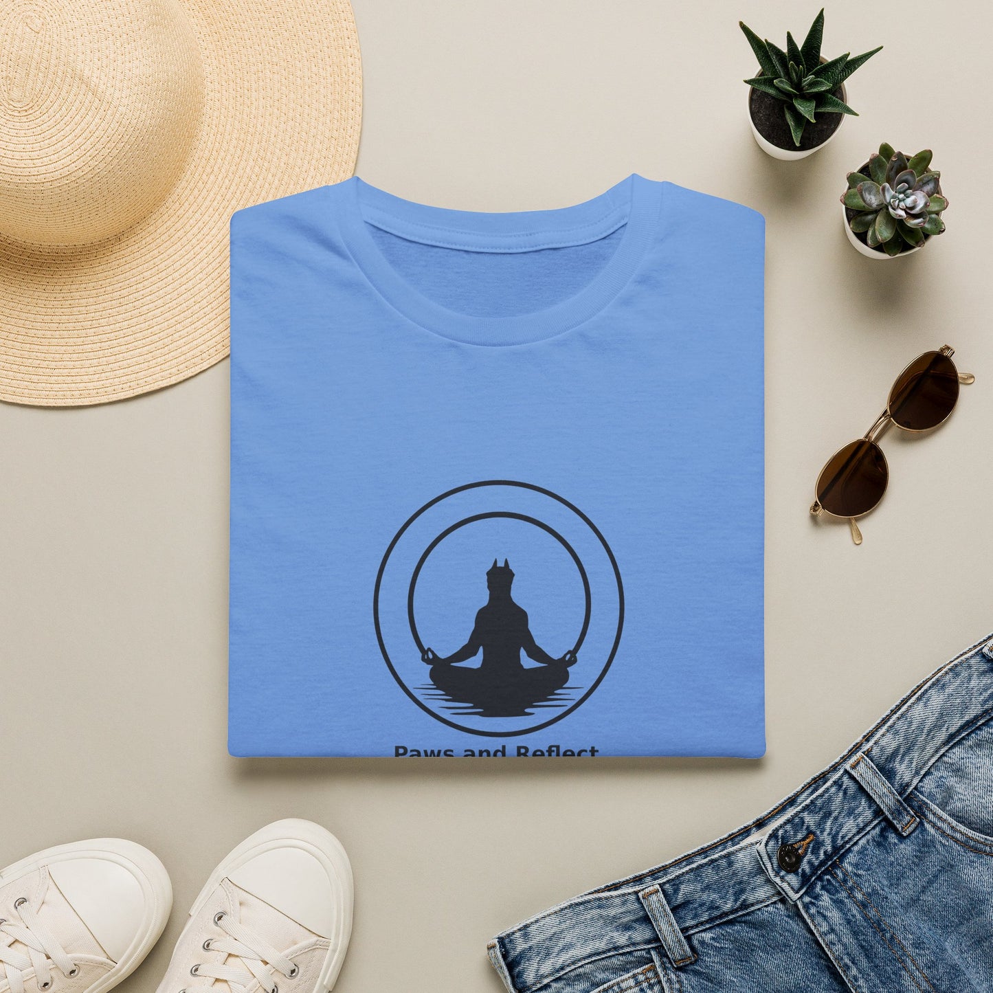 "Paws and Reflect" Zen Yoga Tee