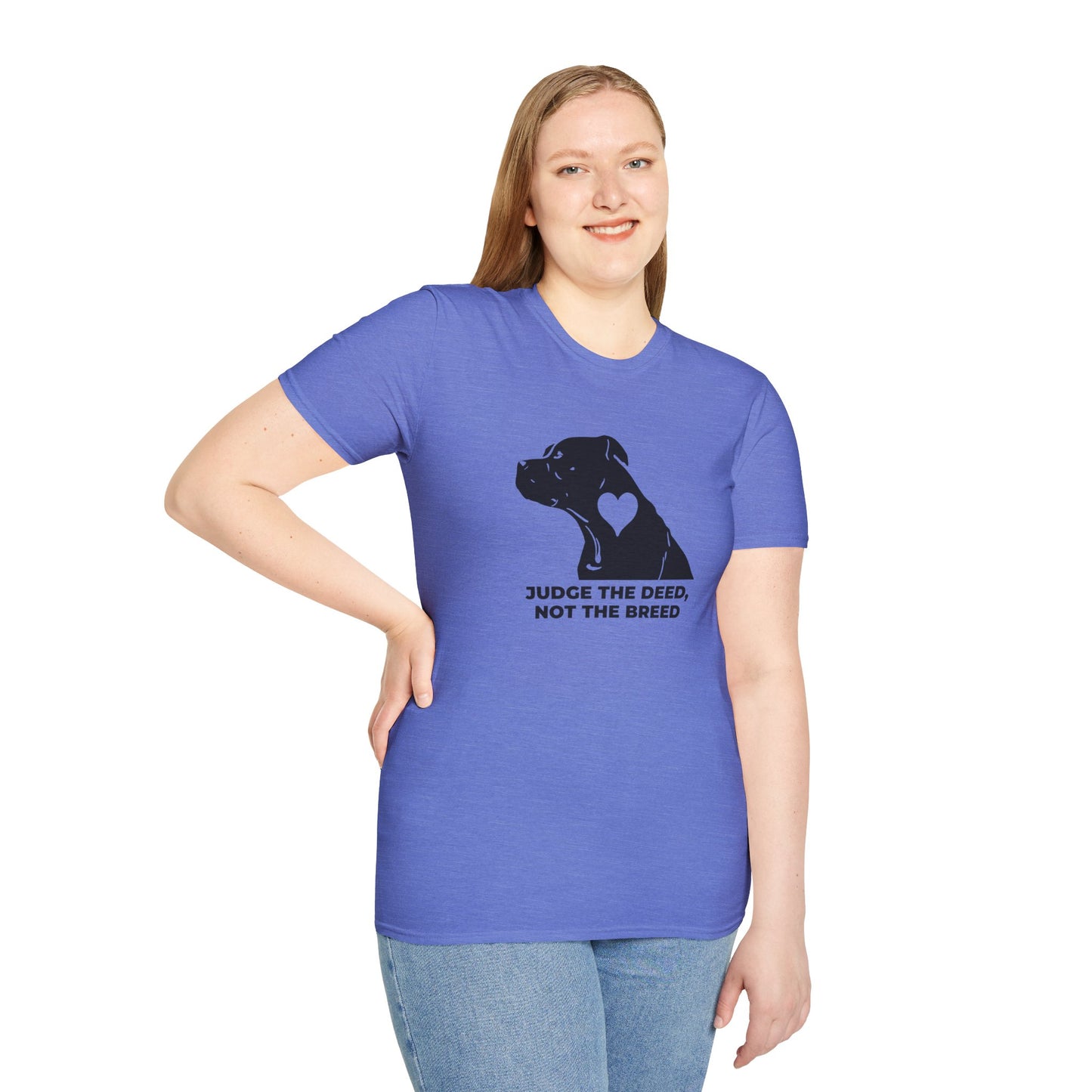 T‑Shirt — “Judge the Deed Not the Breed” Dog Rescue Tee