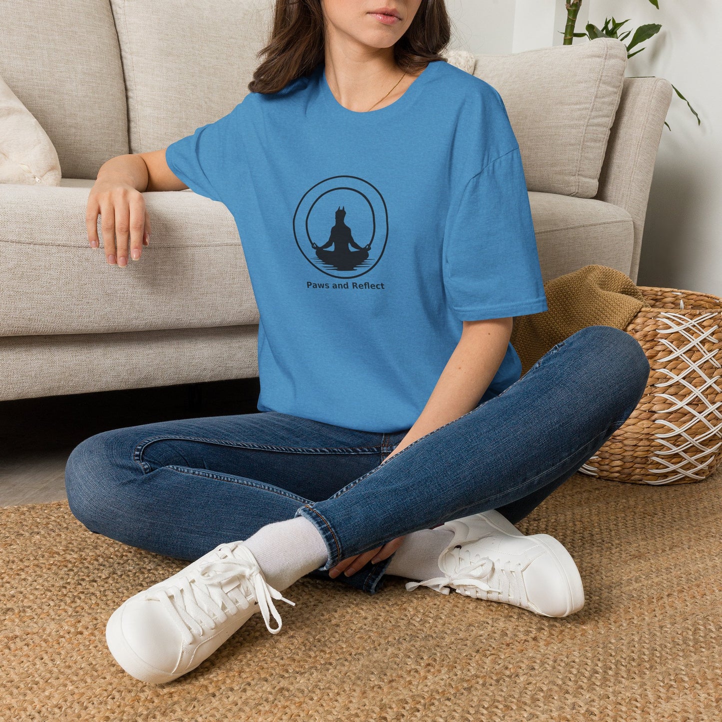 "Paws and Reflect" Zen Yoga Tee