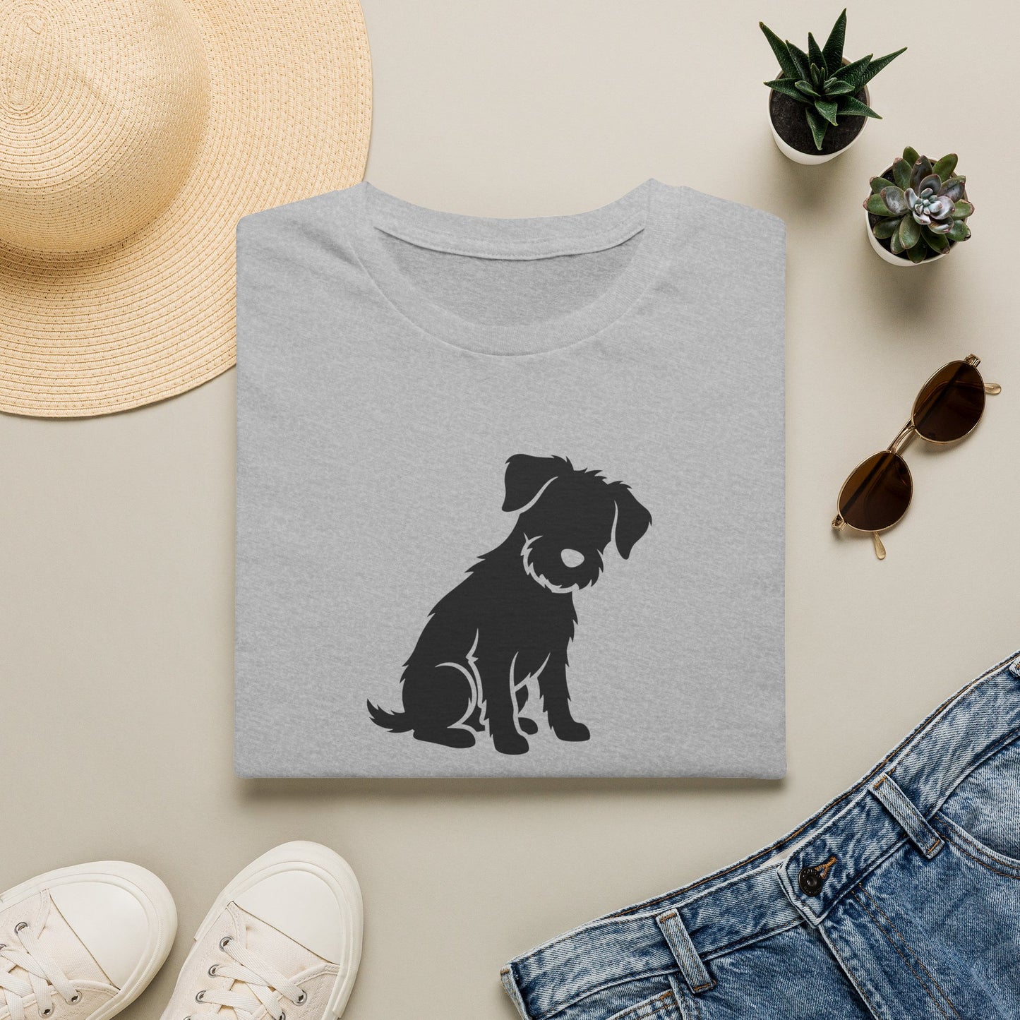 Dog Silhouette T-Shirt — "My Dog Ate My Social Life" Cute Pet Lover Tee