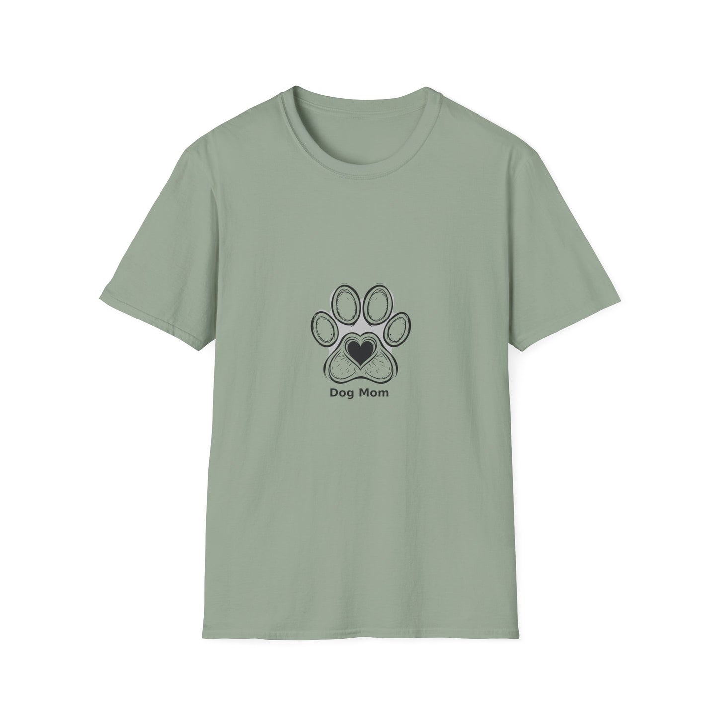 Dog Mom T-Shirt — Cute Paw Print Heart Tee for Pet Lovers