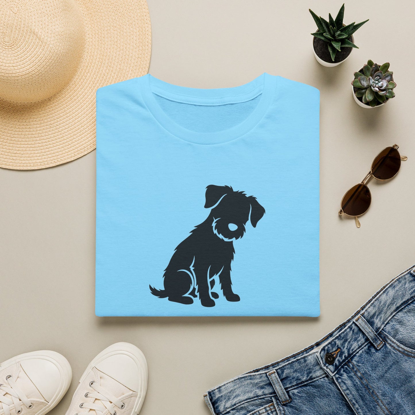 Dog Silhouette T-Shirt — "My Dog Ate My Social Life" Cute Pet Lover Tee