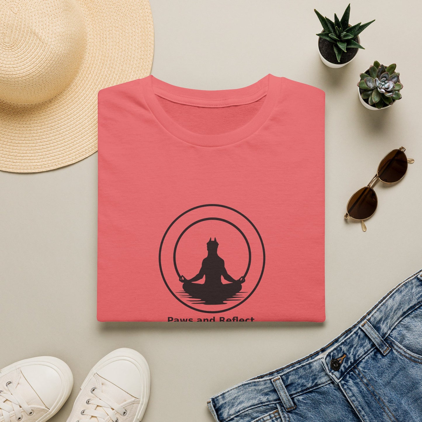 "Paws and Reflect" Zen Yoga Tee