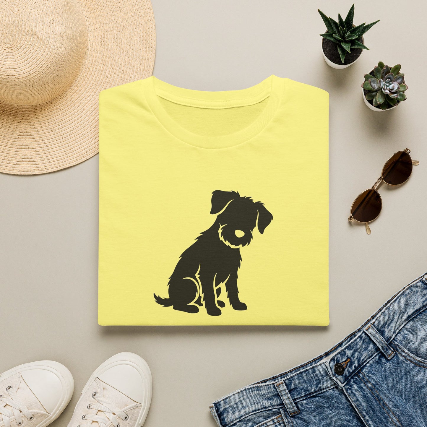 Dog Silhouette T-Shirt — "My Dog Ate My Social Life" Cute Pet Lover Tee
