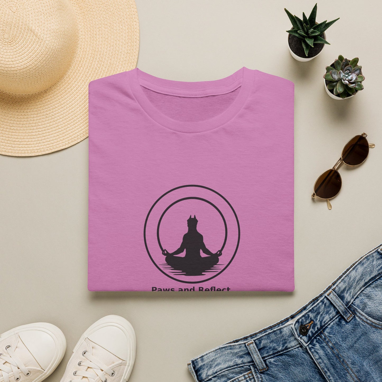 "Paws and Reflect" Zen Yoga Tee