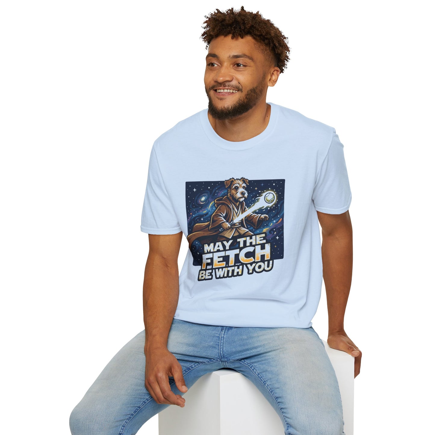 May the Fetch Be With You T-Shirt — Star Wars Dog Jedi Graphic Tee