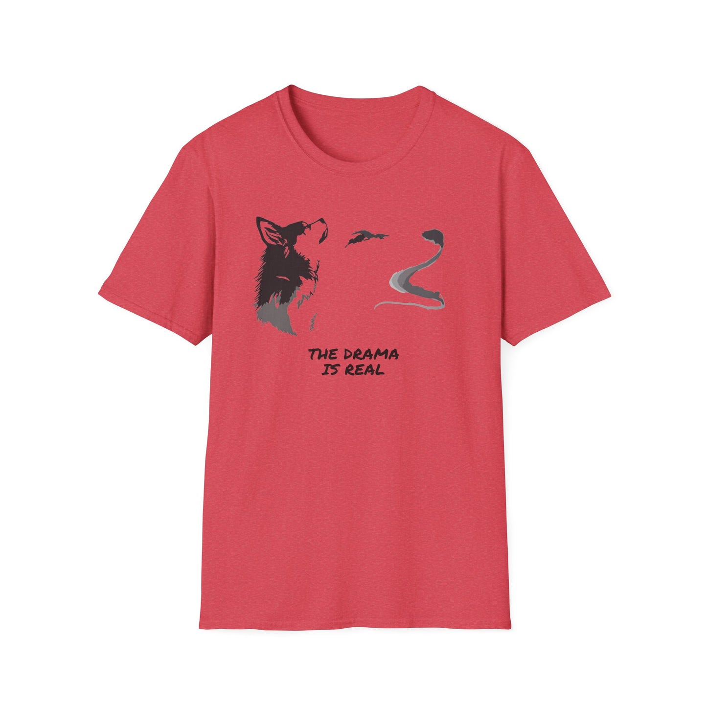 Wolf Howl T‑Shirt — "The Drama Is Real" Graphic Tee