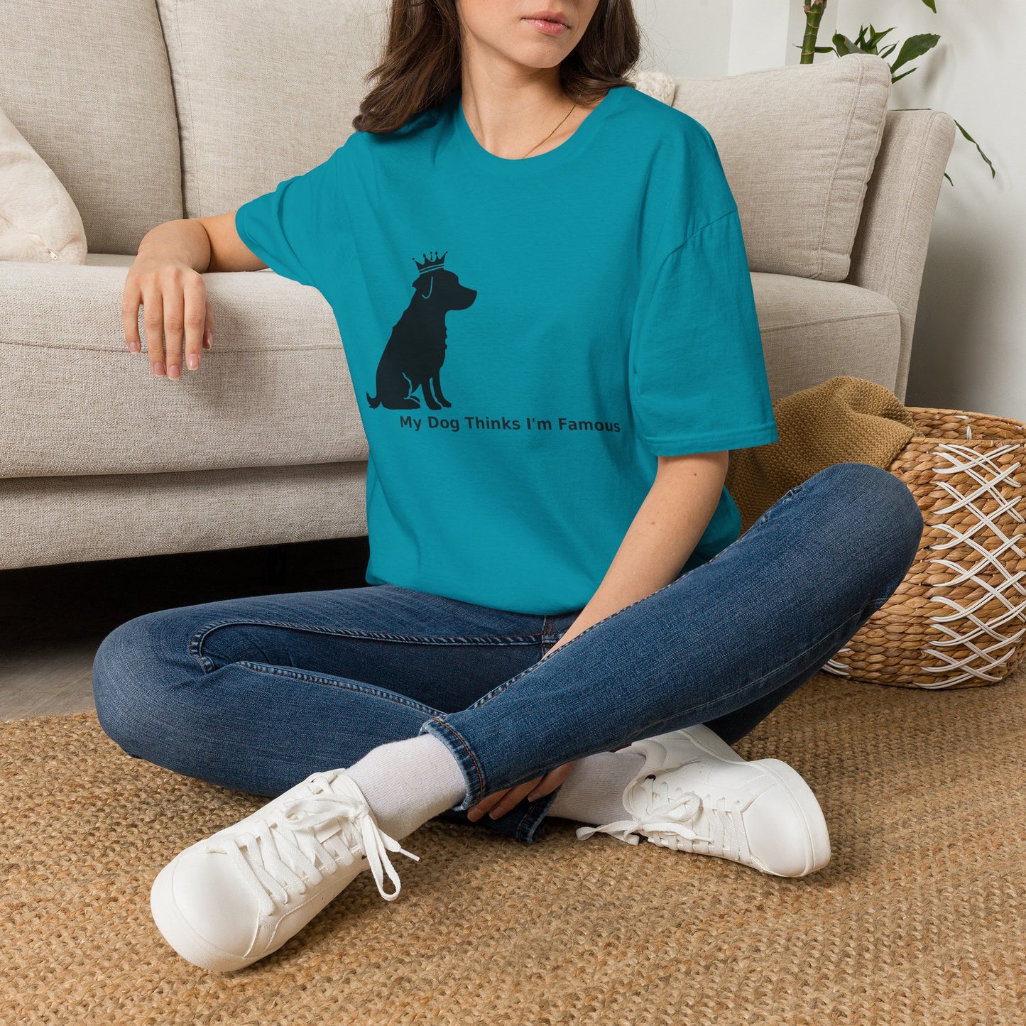 'My Dog Thinks I’m Famous' Crowned Labrador Tee