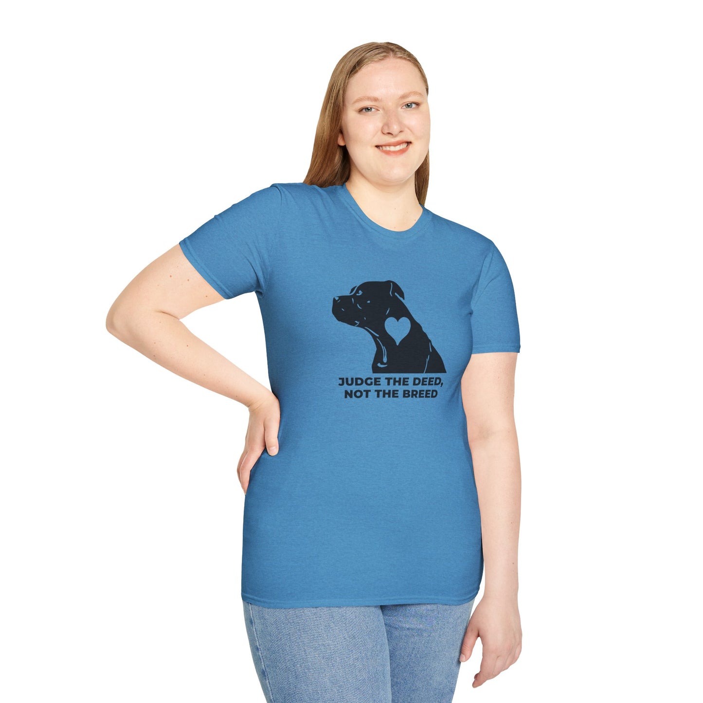 T‑Shirt — “Judge the Deed Not the Breed” Dog Rescue Tee