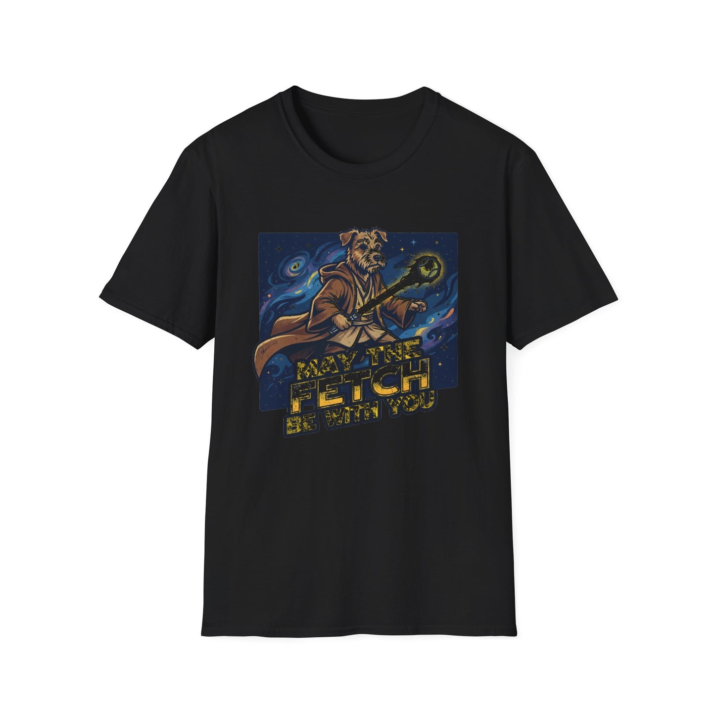 May the Fetch Be With You T-Shirt — Star Wars Dog Jedi Graphic Tee