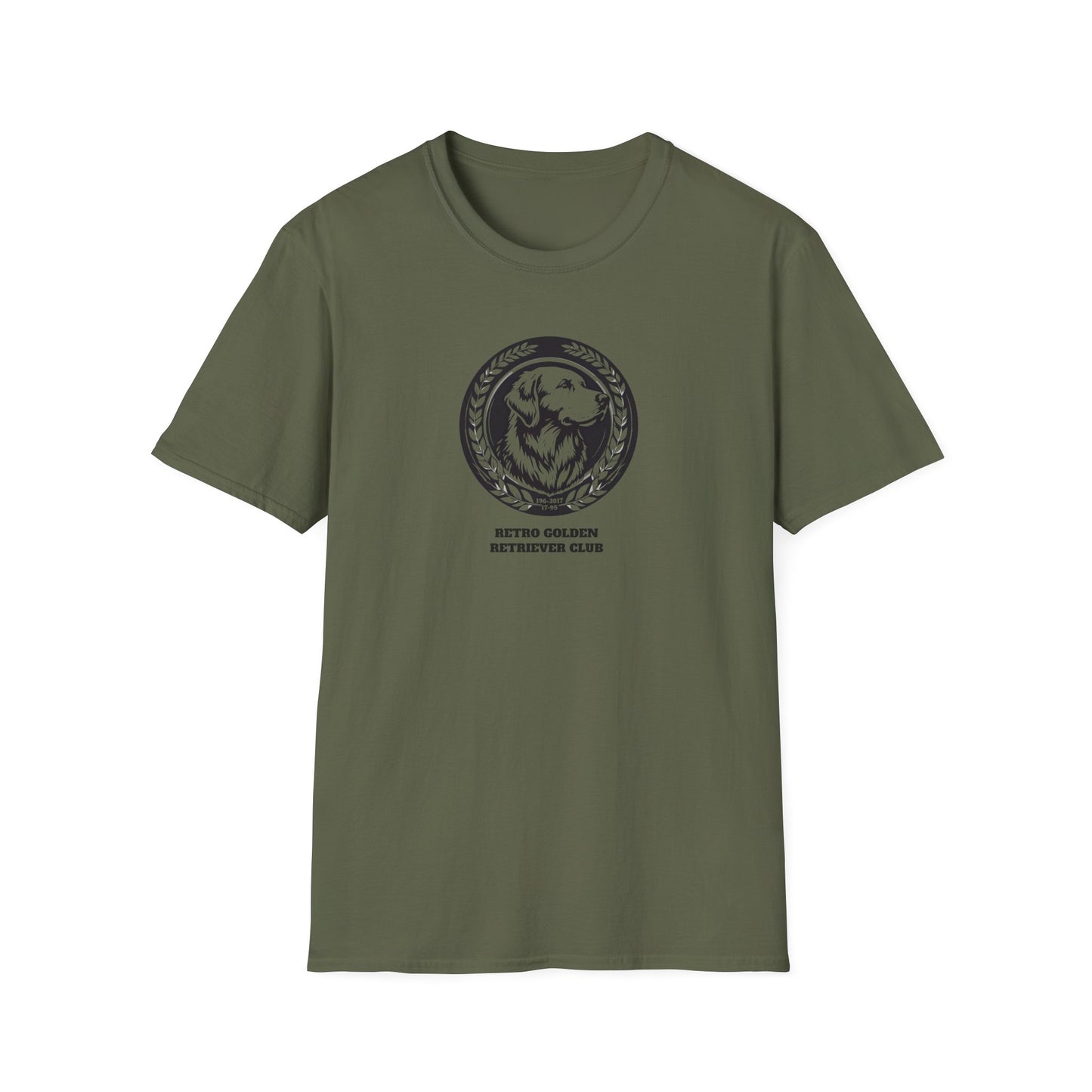 Golden Retriever Logo T-Shirt — Retro Golden Dog Graphic Tee
