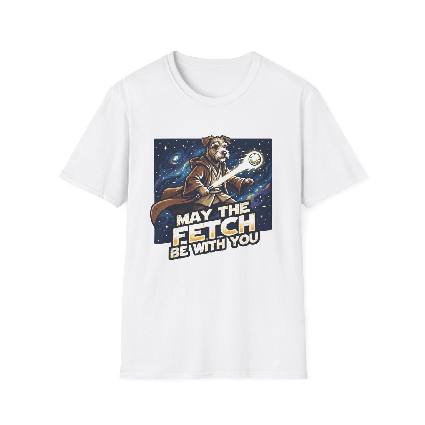 May the Fetch Be With You T-Shirt — Star Wars Dog Jedi Graphic Tee