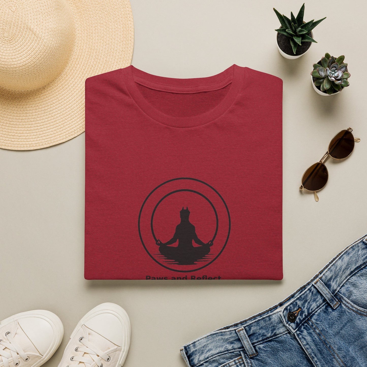 "Paws and Reflect" Zen Yoga Tee