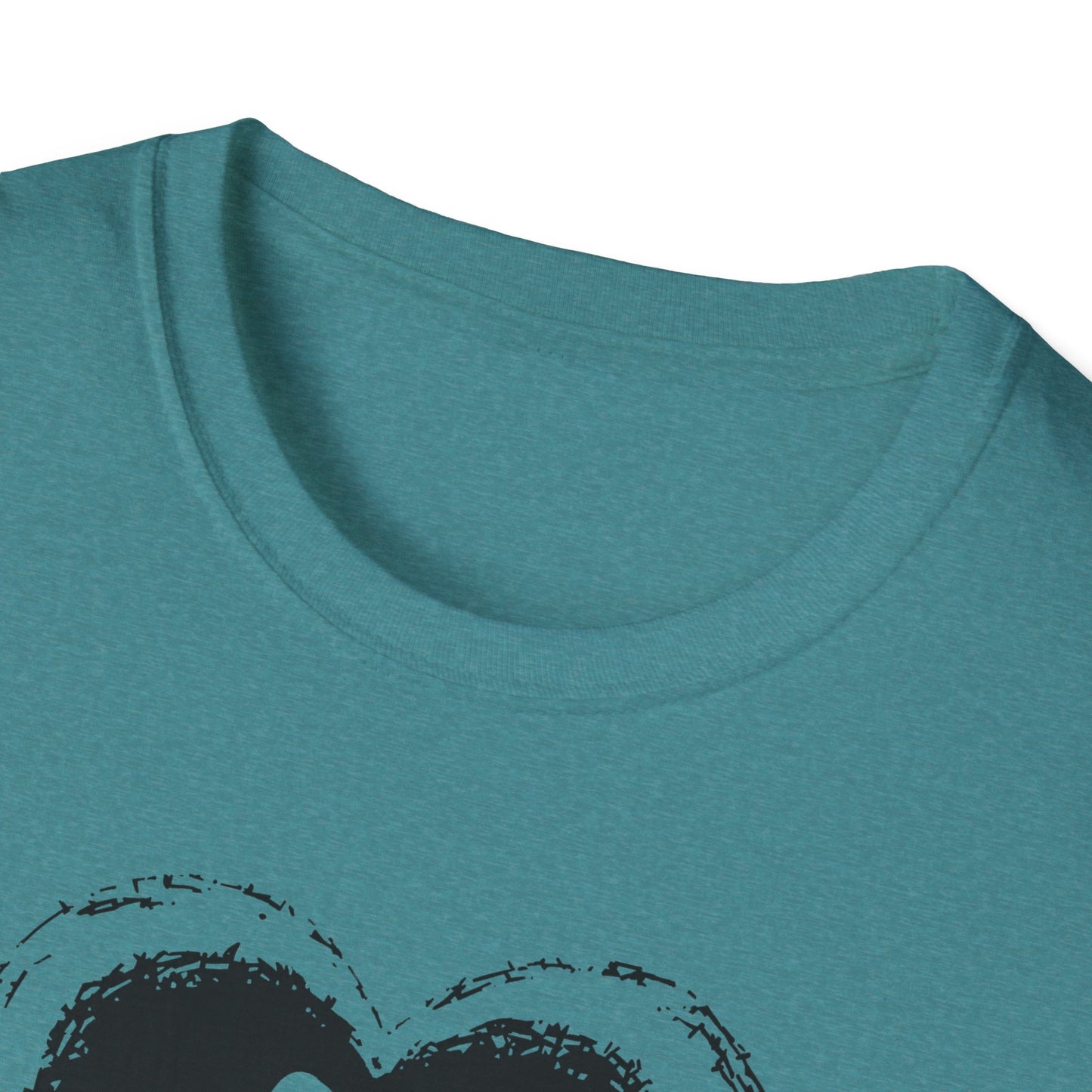 "She Saved Me First" Dog Adoption Shirt — Heart Paw Print Design