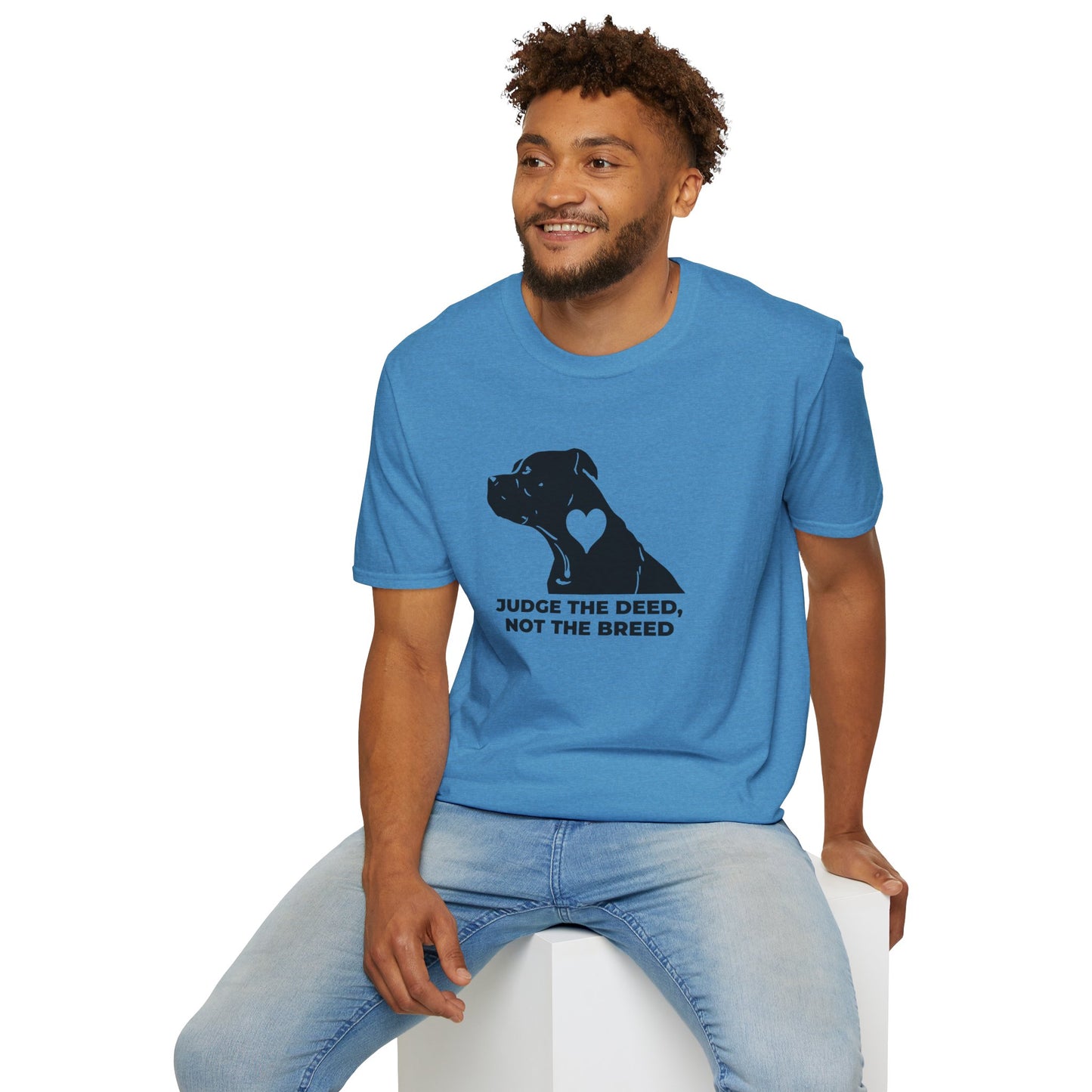 T‑Shirt — “Judge the Deed Not the Breed” Dog Rescue Tee