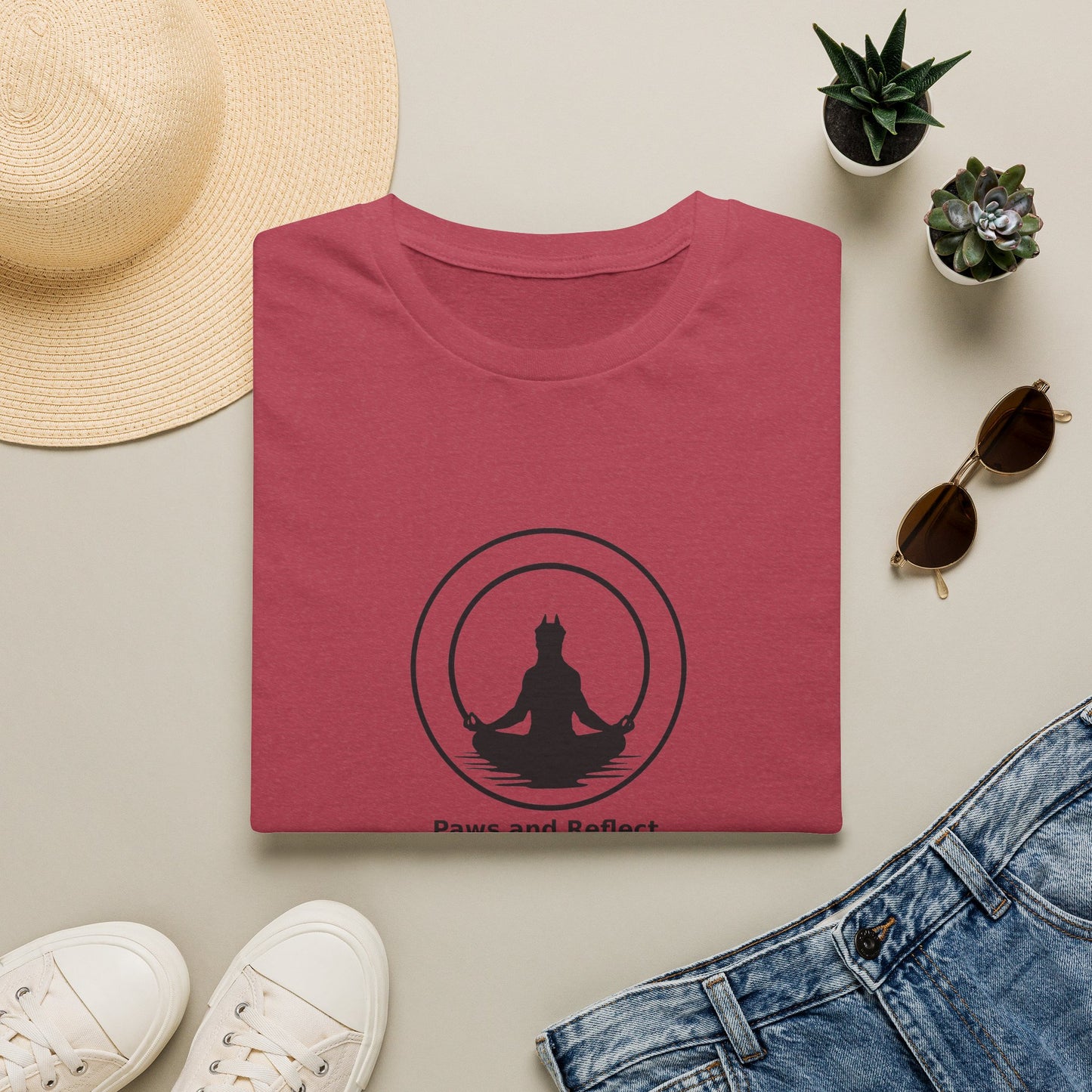 "Paws and Reflect" Zen Yoga Tee