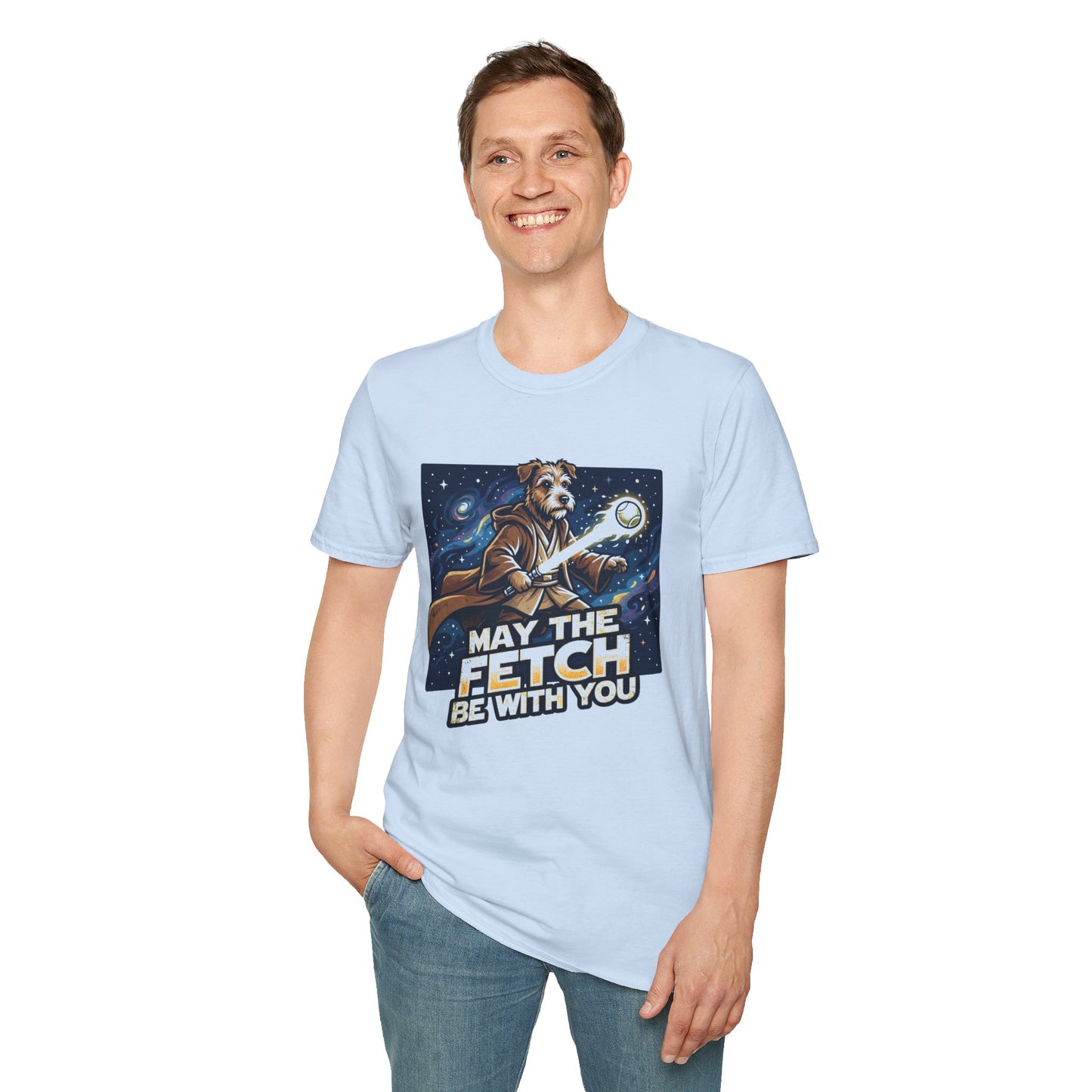 May the Fetch Be With You T-Shirt — Star Wars Dog Jedi Graphic Tee