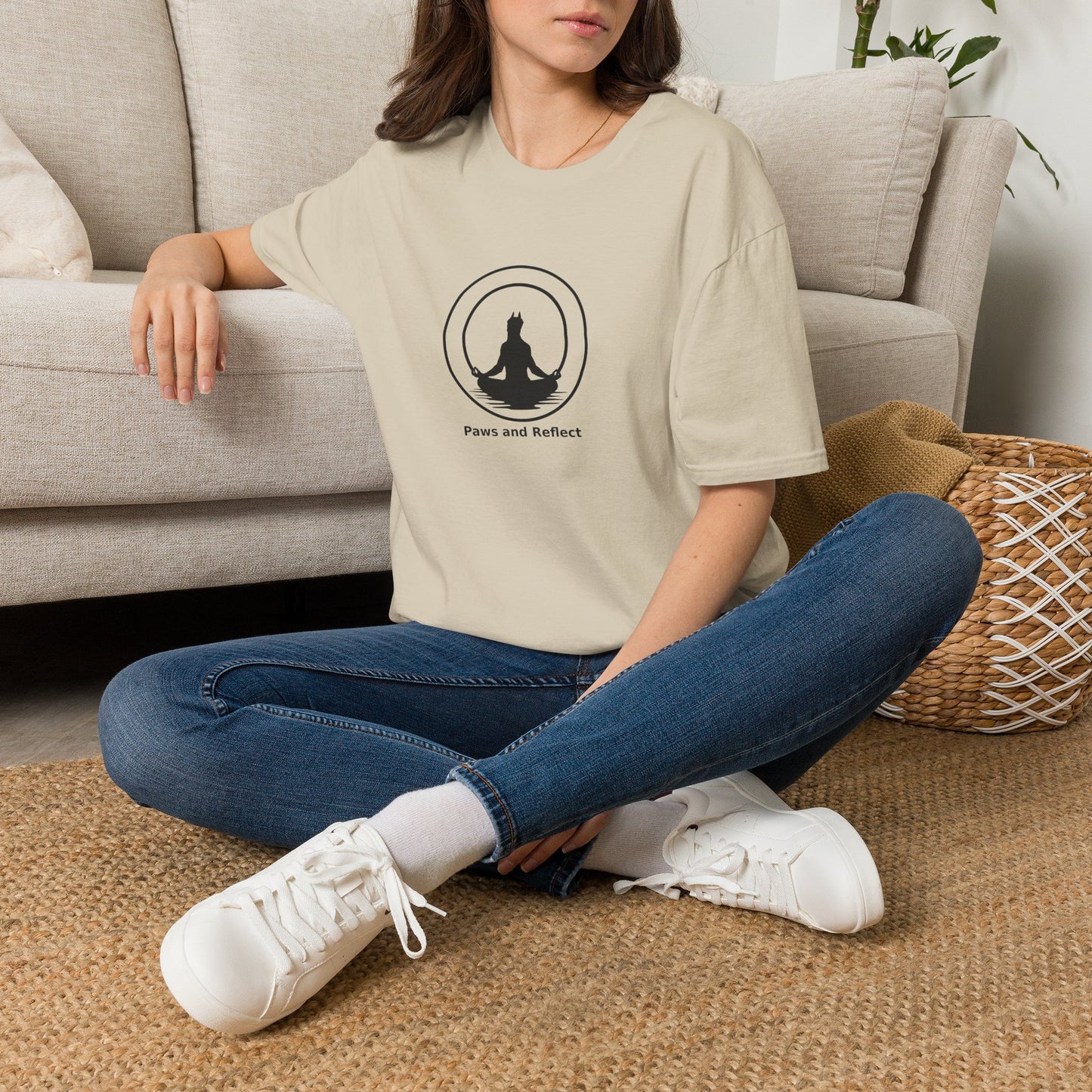 "Paws and Reflect" Zen Yoga Tee