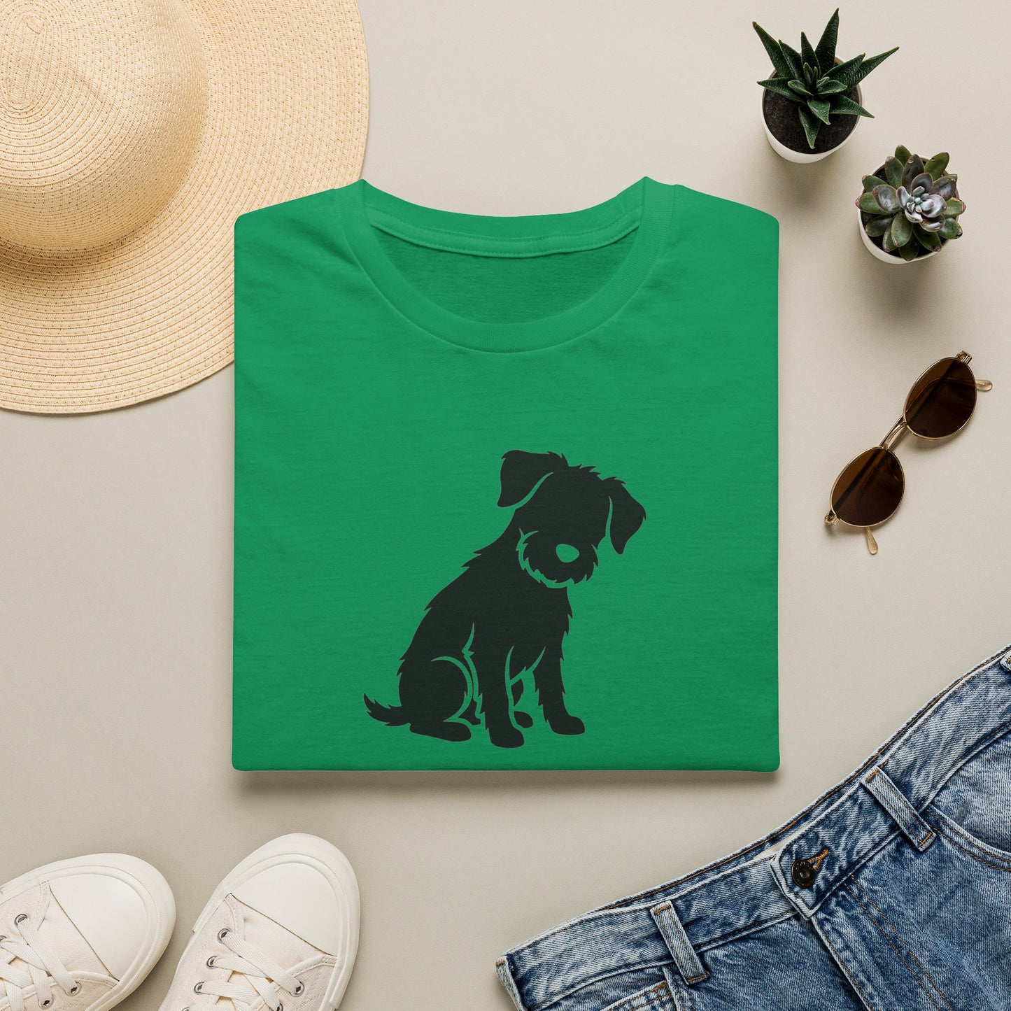 Dog Silhouette T-Shirt — "My Dog Ate My Social Life" Cute Pet Lover Tee