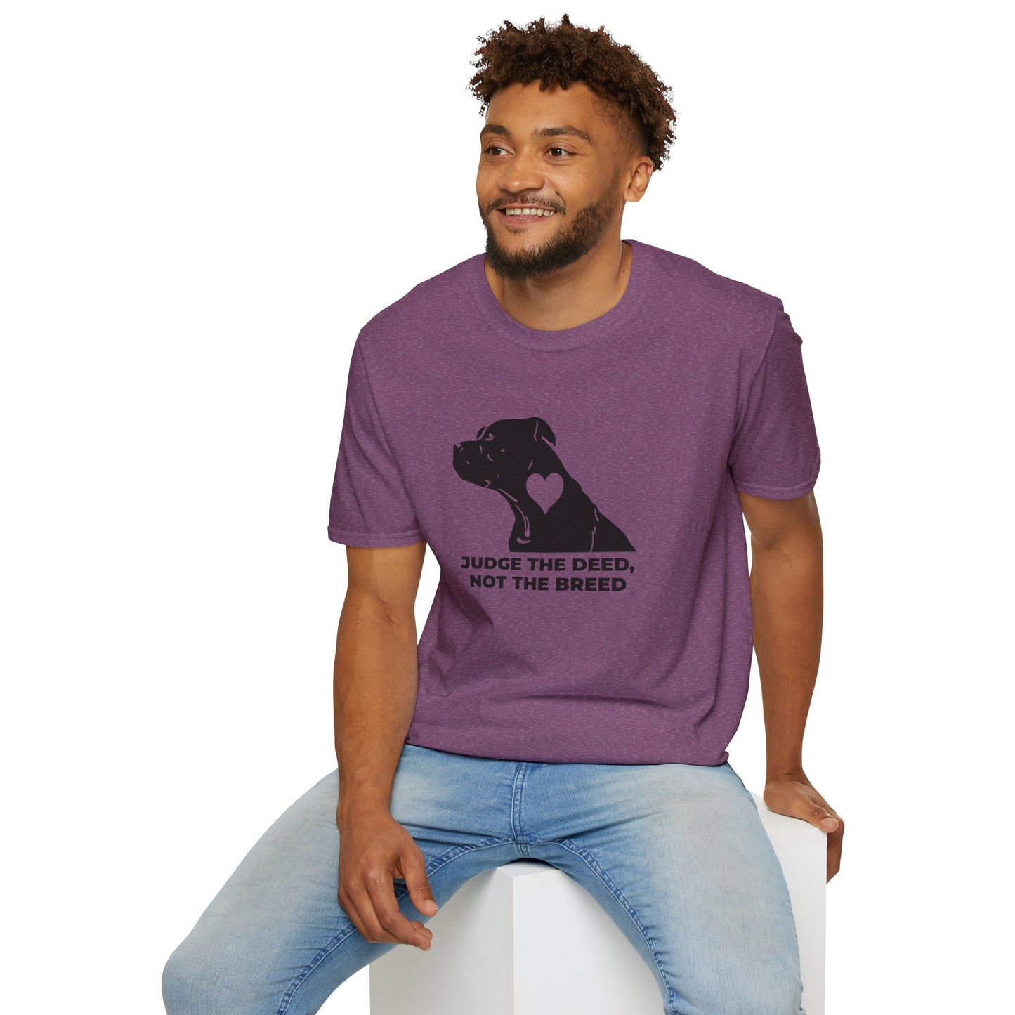 T‑Shirt — “Judge the Deed Not the Breed” Dog Rescue Tee