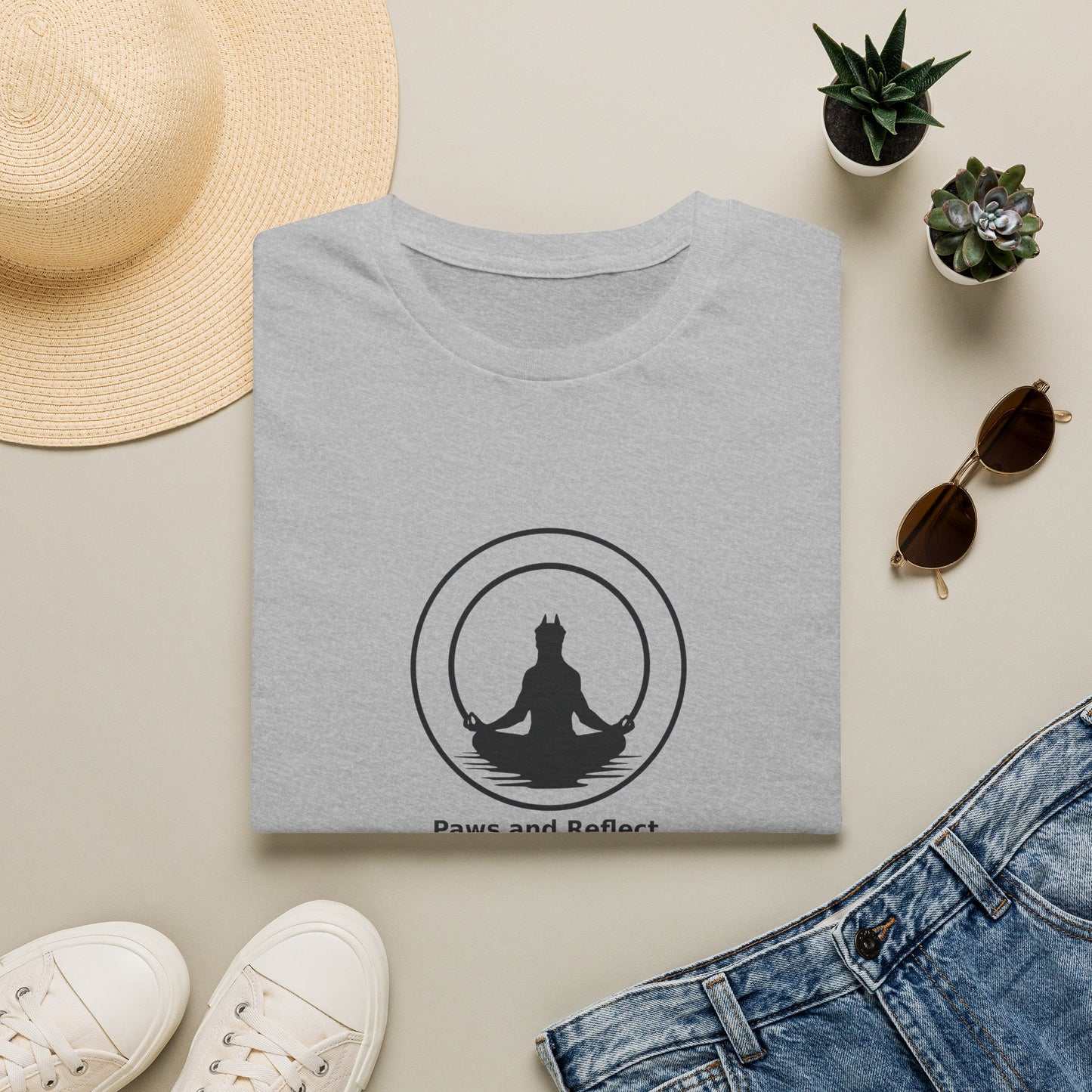 "Paws and Reflect" Zen Yoga Tee
