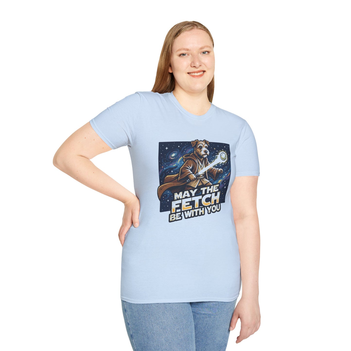 May the Fetch Be With You T-Shirt — Star Wars Dog Jedi Graphic Tee