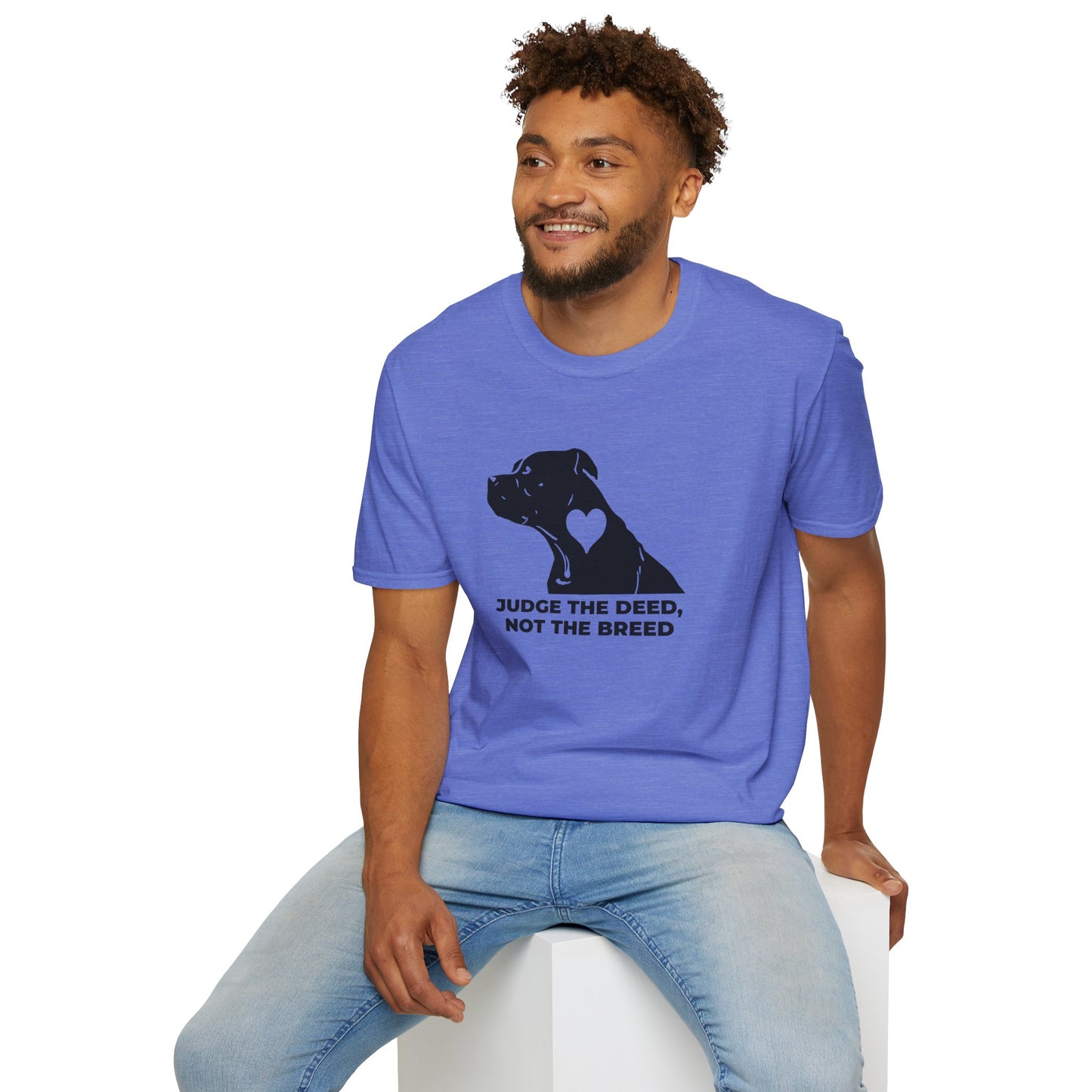 T‑Shirt — “Judge the Deed Not the Breed” Dog Rescue Tee