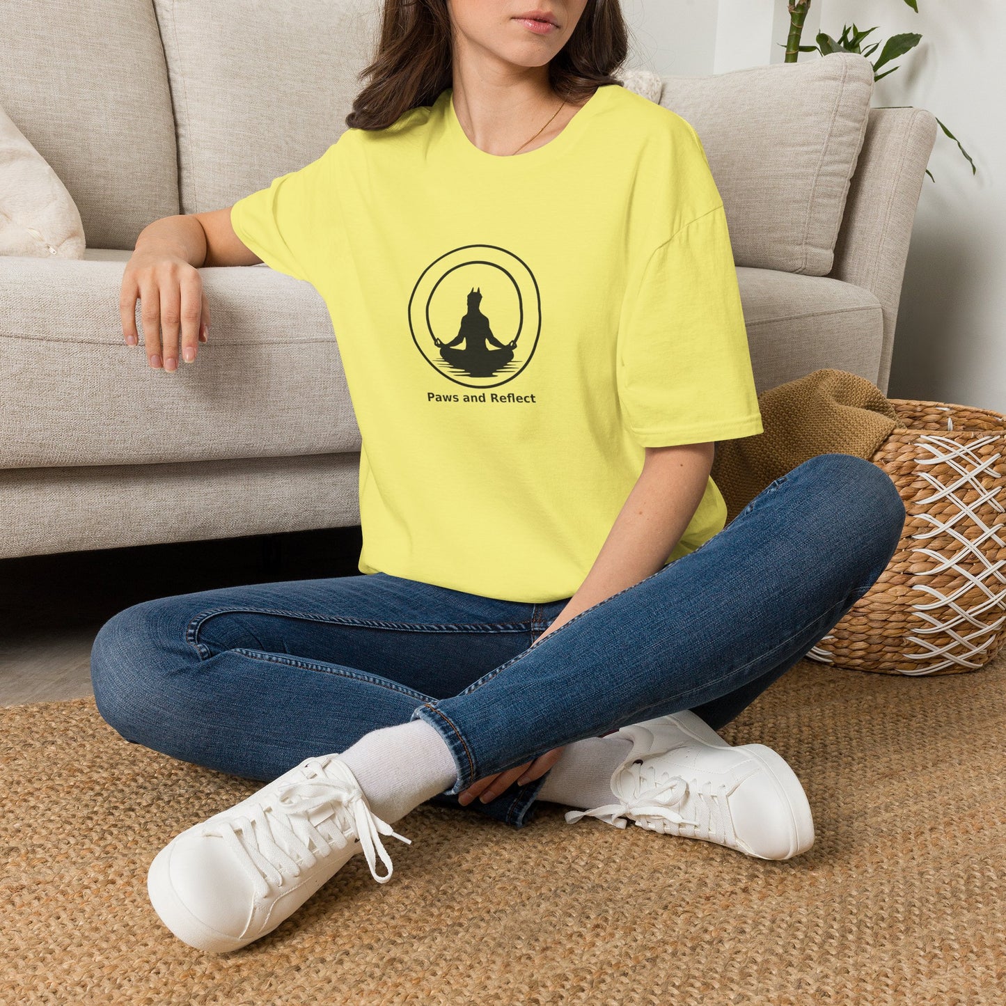 "Paws and Reflect" Zen Yoga Tee