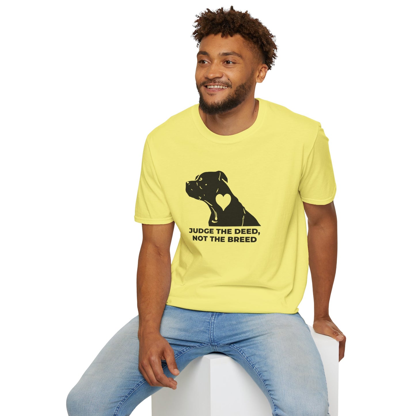 T‑Shirt — “Judge the Deed Not the Breed” Dog Rescue Tee