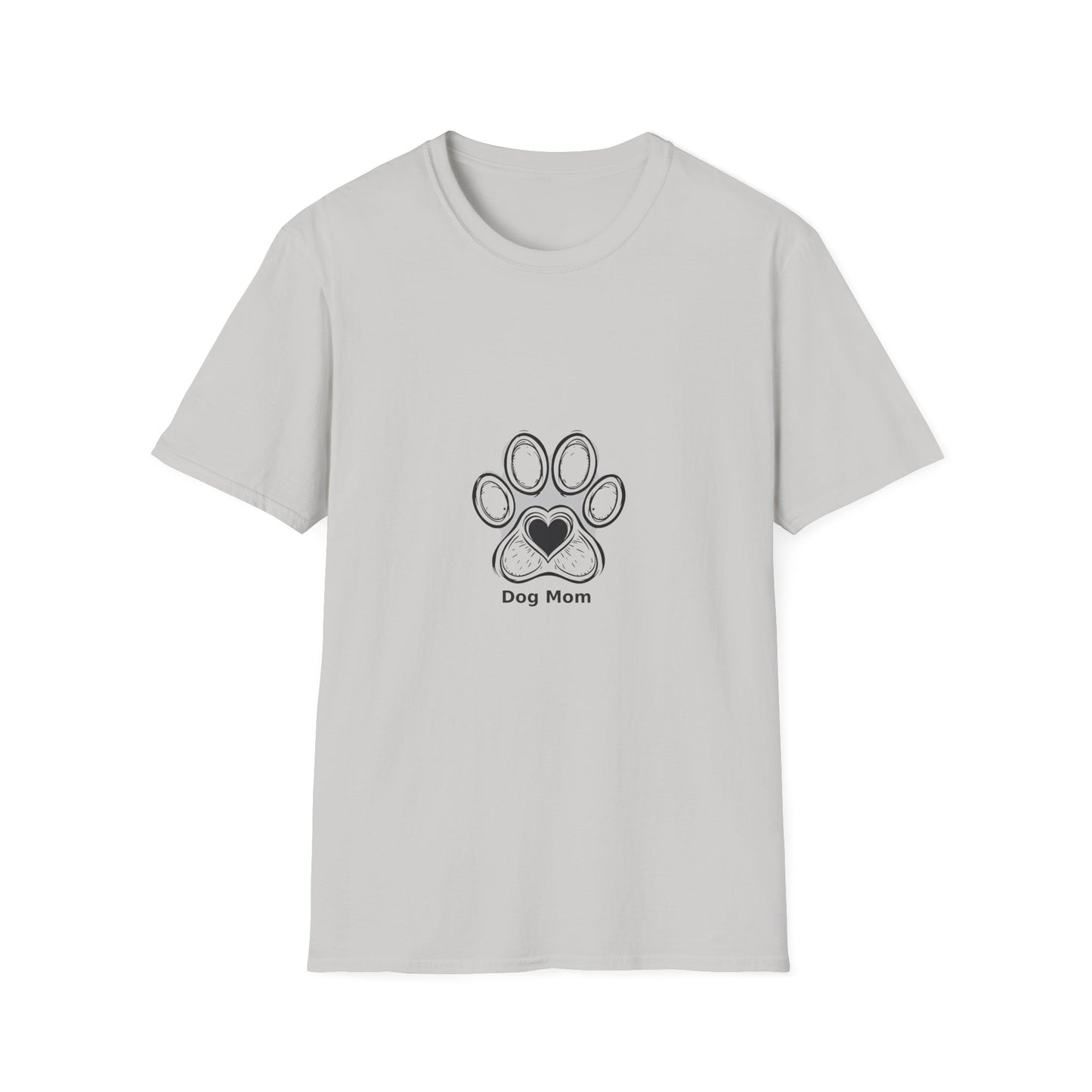 Dog Mom T-Shirt — Cute Paw Print Heart Tee for Pet Lovers