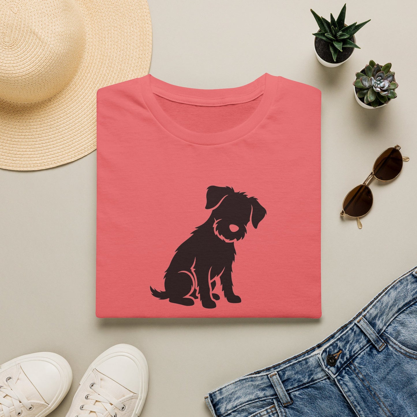 Dog Silhouette T-Shirt — "My Dog Ate My Social Life" Cute Pet Lover Tee