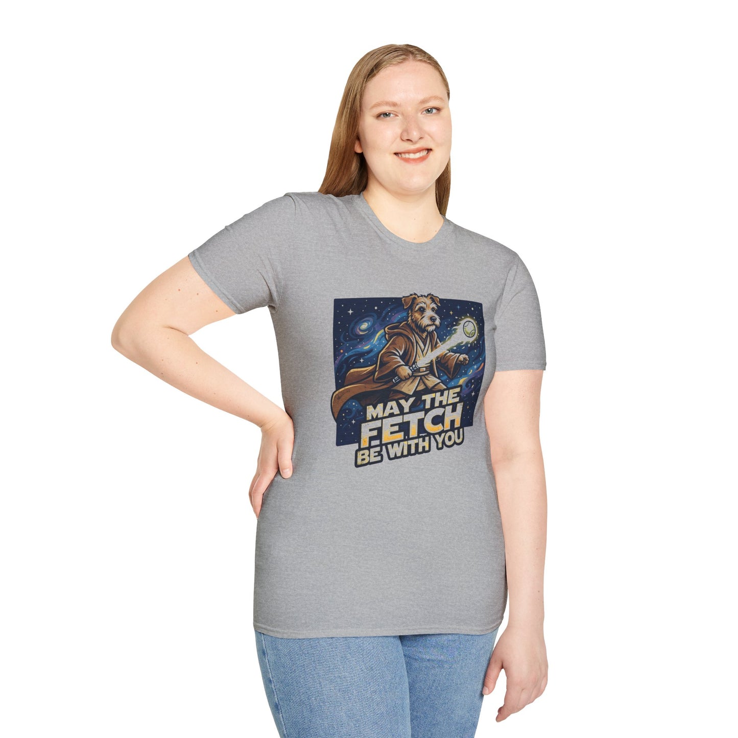 May the Fetch Be With You T-Shirt — Star Wars Dog Jedi Graphic Tee