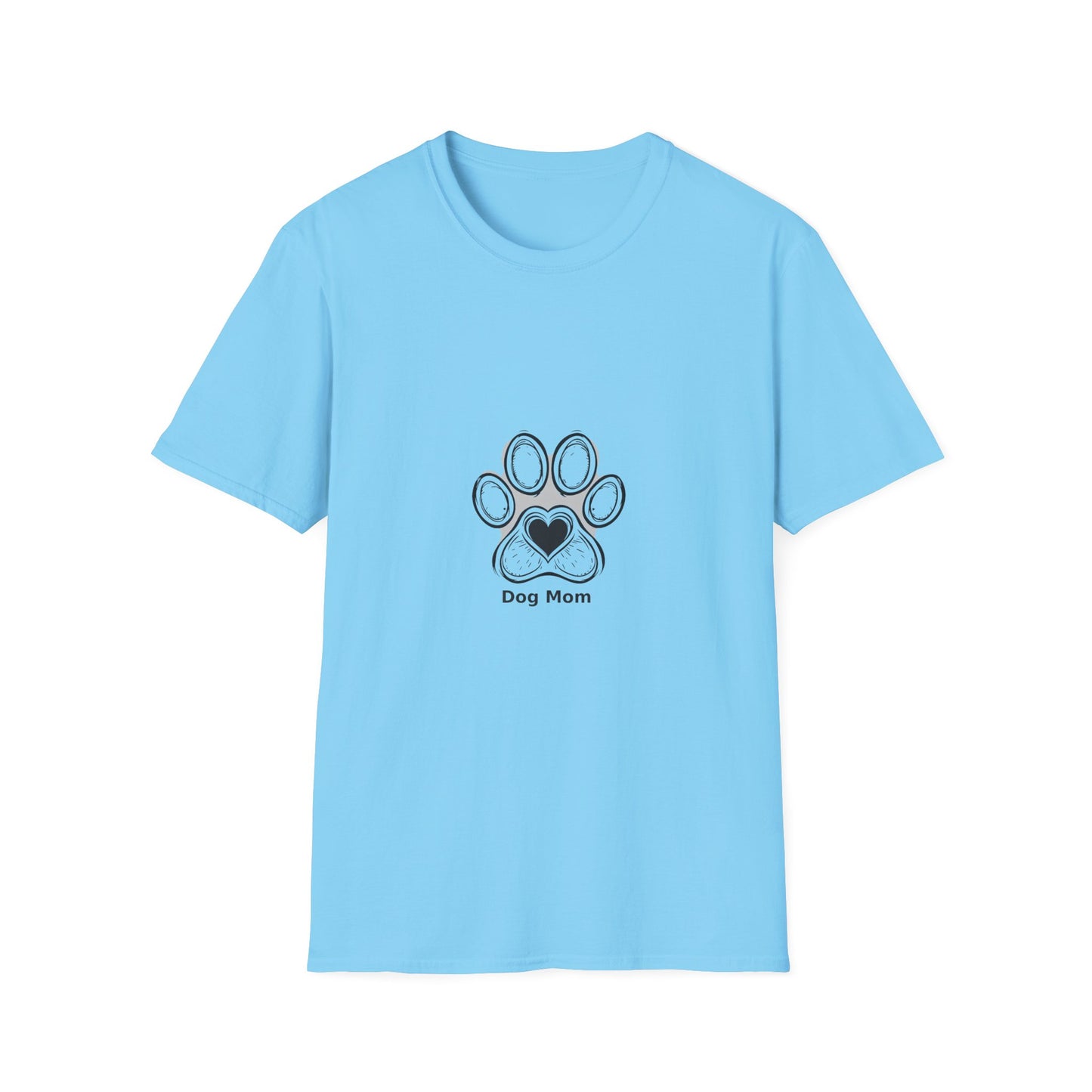 Dog Mom T-Shirt — Cute Paw Print Heart Tee for Pet Lovers