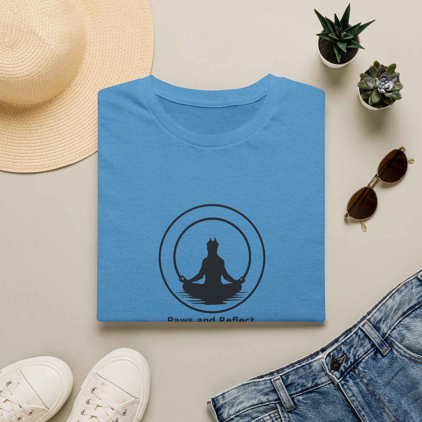 "Paws and Reflect" Zen Yoga Tee