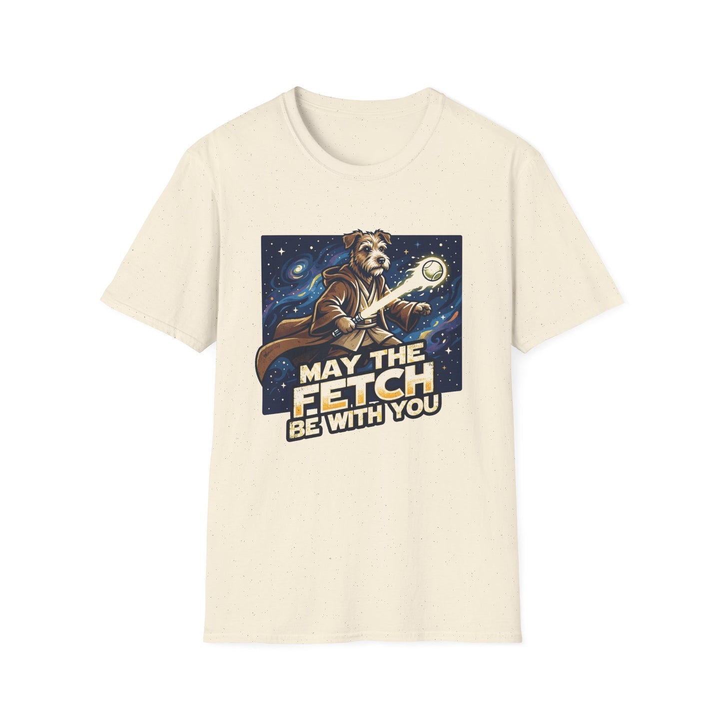 May the Fetch Be With You T-Shirt — Star Wars Dog Jedi Graphic Tee