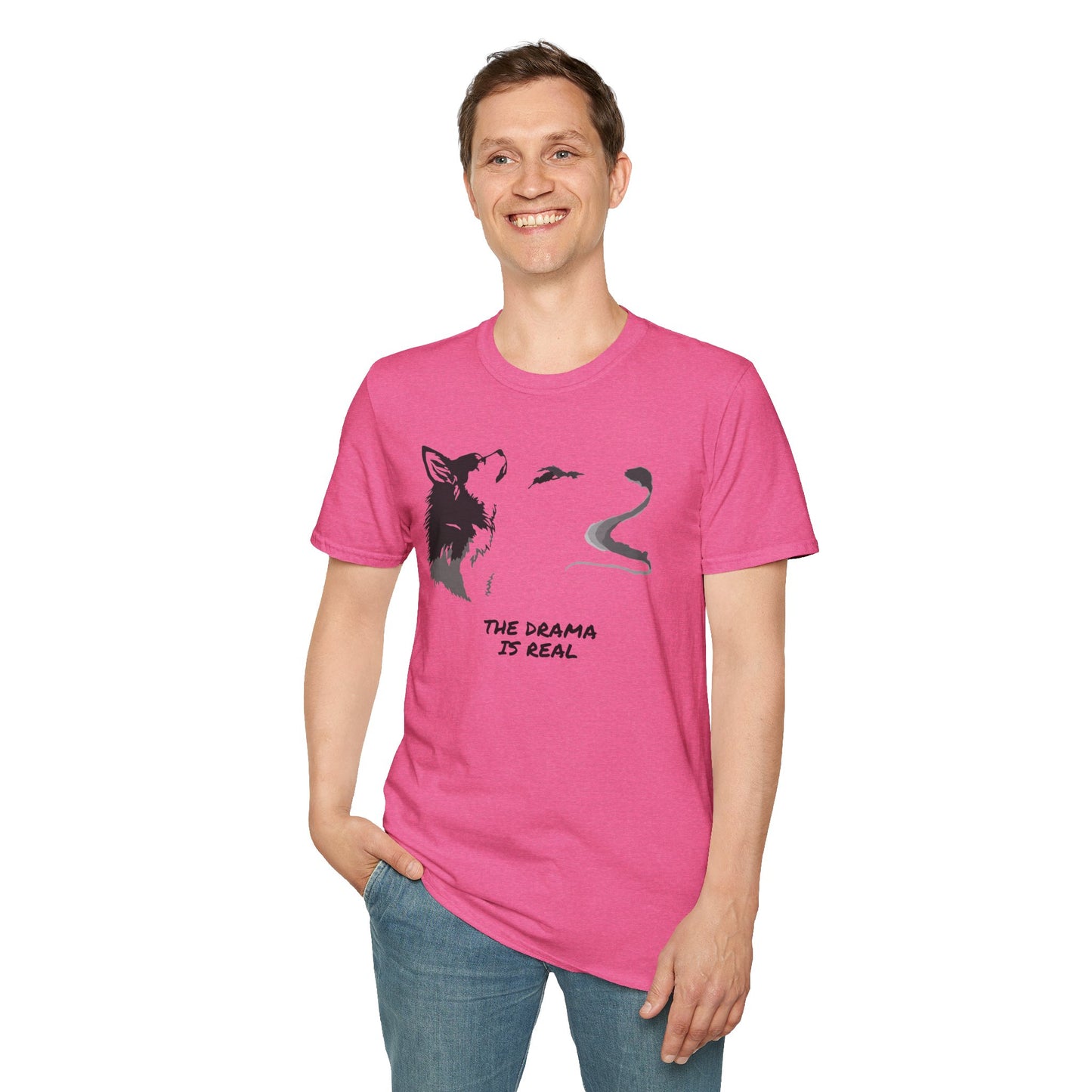 Wolf Howl T‑Shirt — "The Drama Is Real" Graphic Tee
