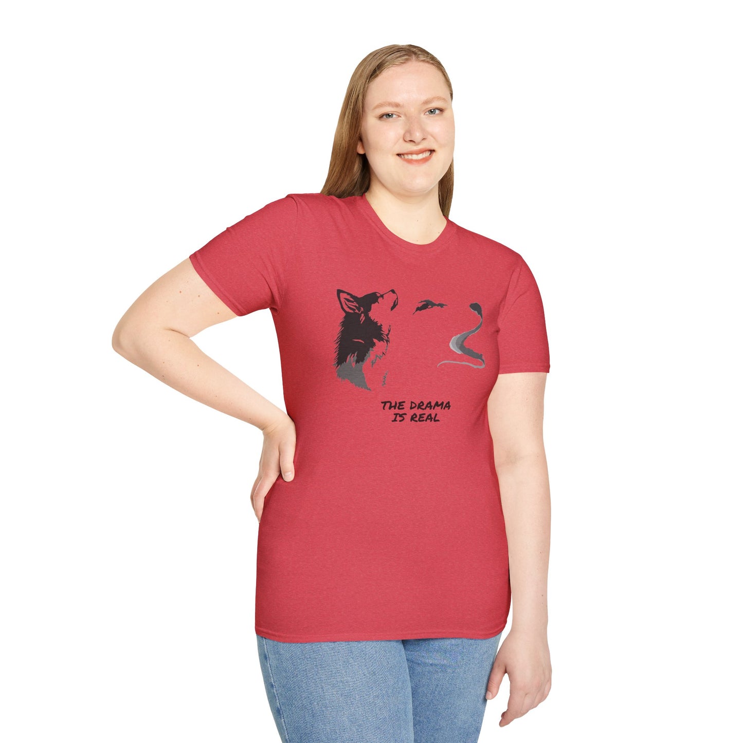 Wolf Howl T‑Shirt — "The Drama Is Real" Graphic Tee