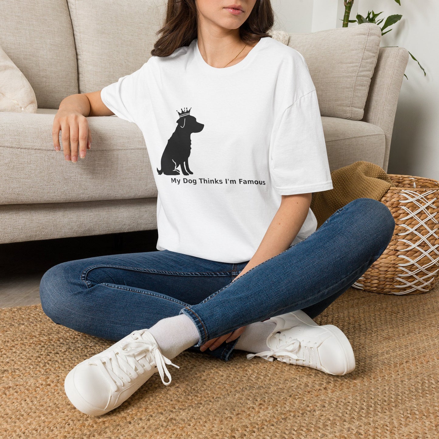 'My Dog Thinks I’m Famous' Crowned Labrador Tee