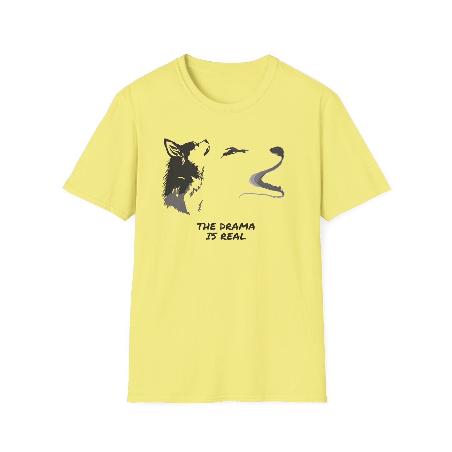 Wolf Howl T‑Shirt — "The Drama Is Real" Graphic Tee