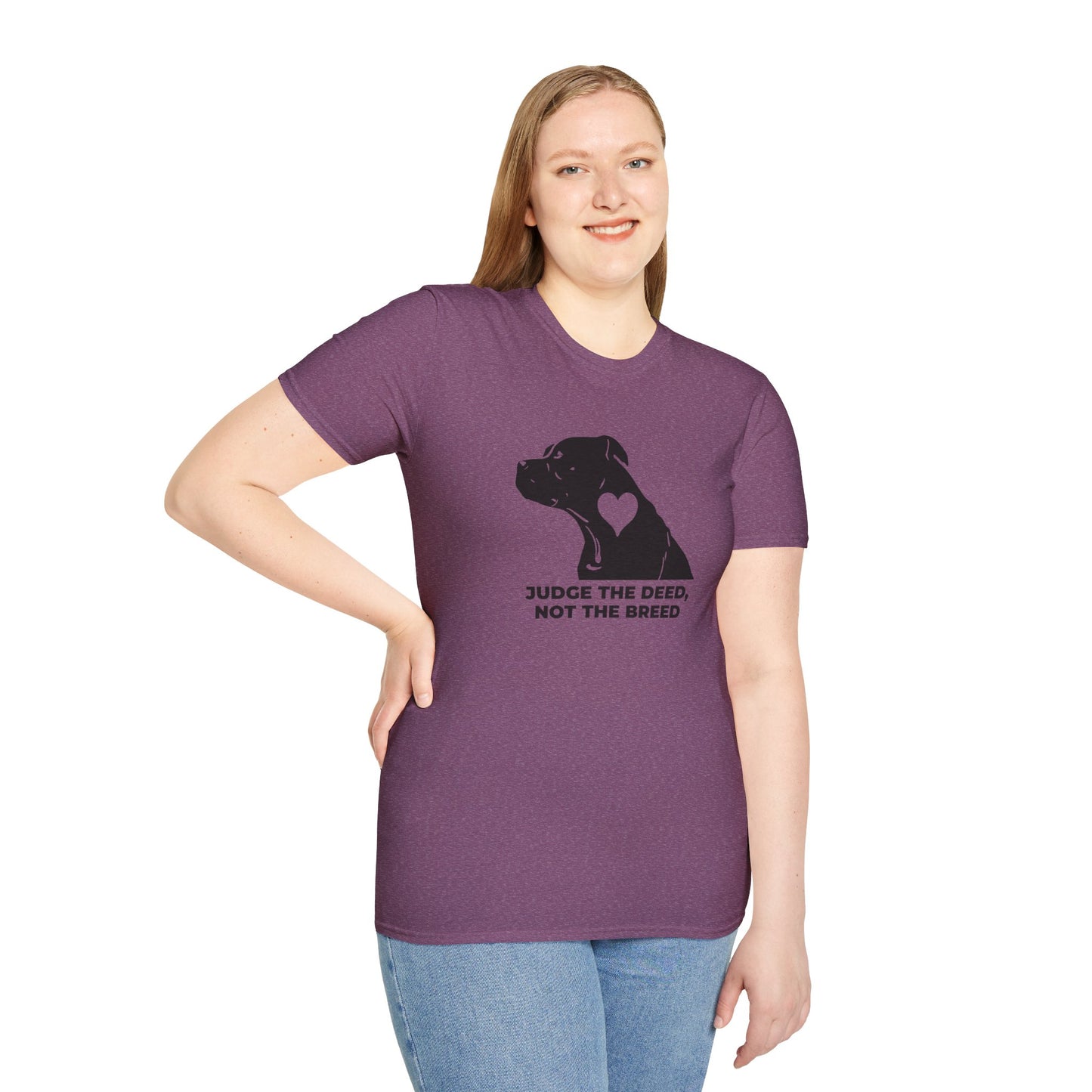 T‑Shirt — “Judge the Deed Not the Breed” Dog Rescue Tee