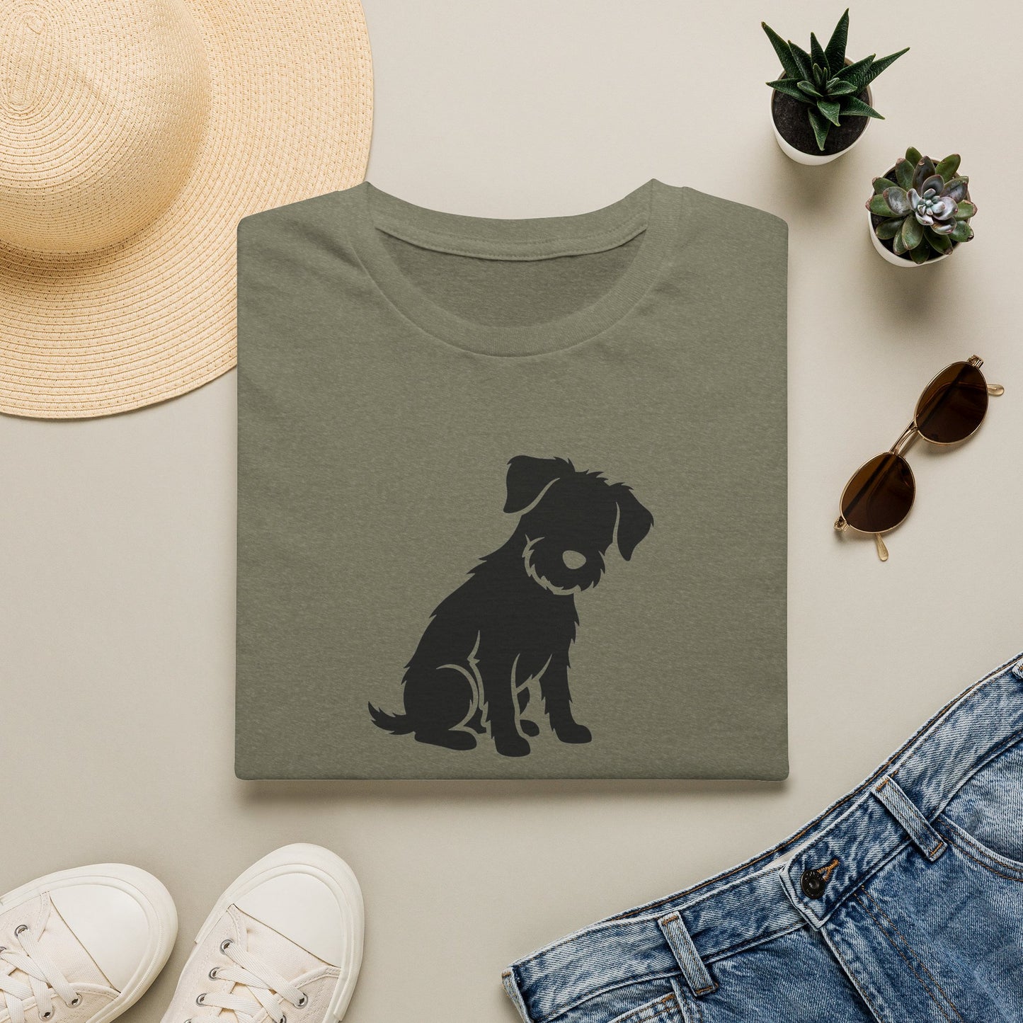 Dog Silhouette T-Shirt — "My Dog Ate My Social Life" Cute Pet Lover Tee